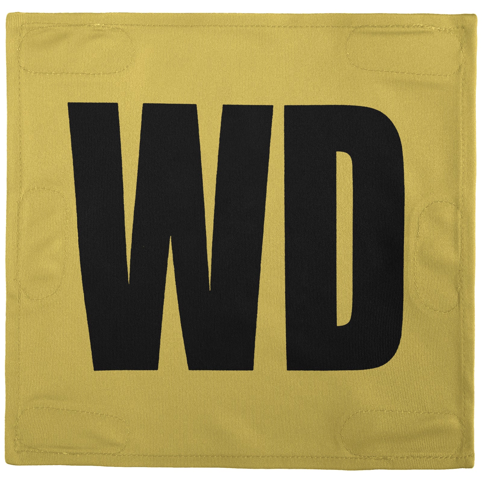 Netball Velcro Patches Set Old Gold & Black
