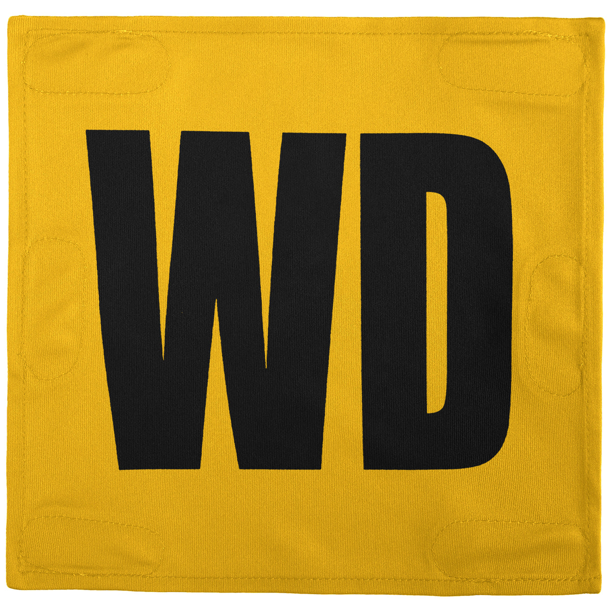 Netball Velcro Patches Set Yellow &amp; Black