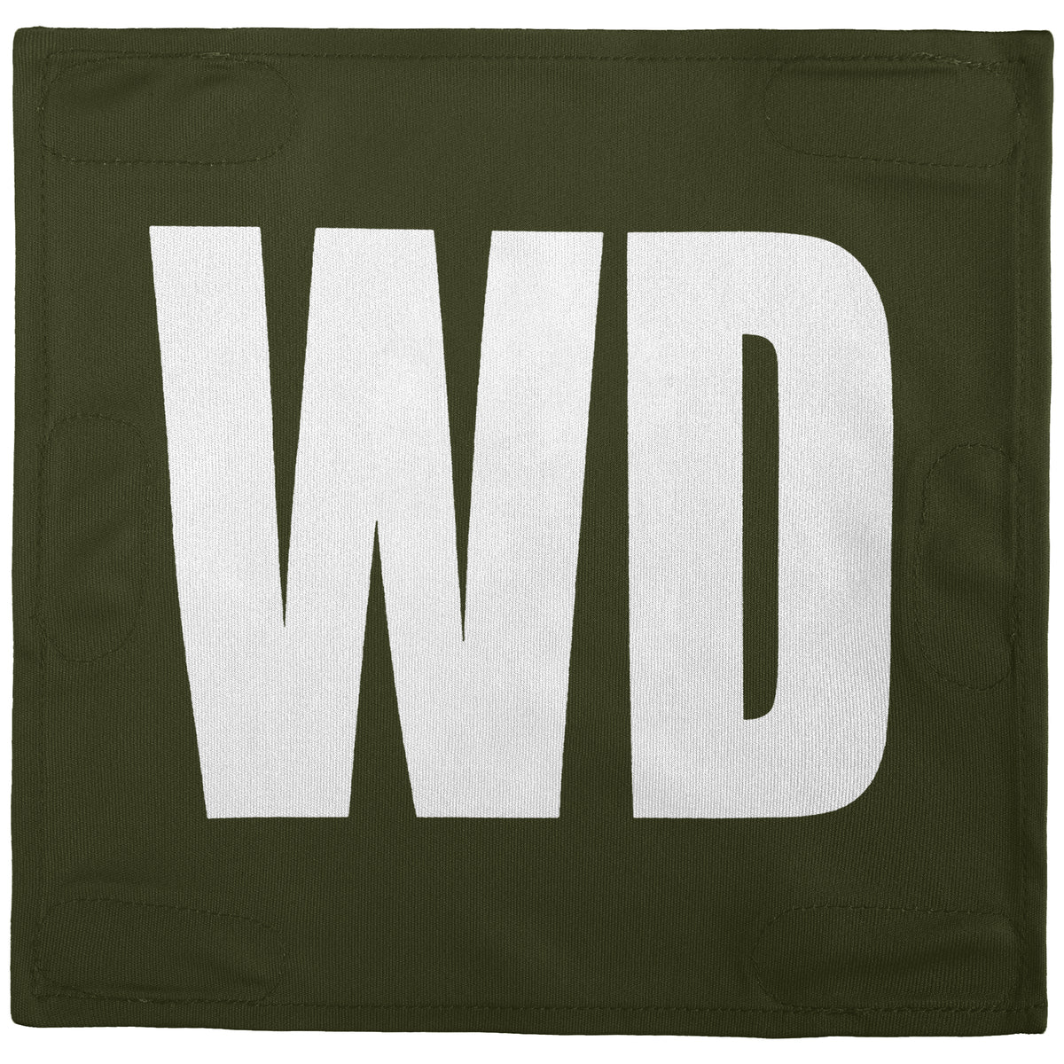 Netball Velcro Patches Set Olive &amp; White