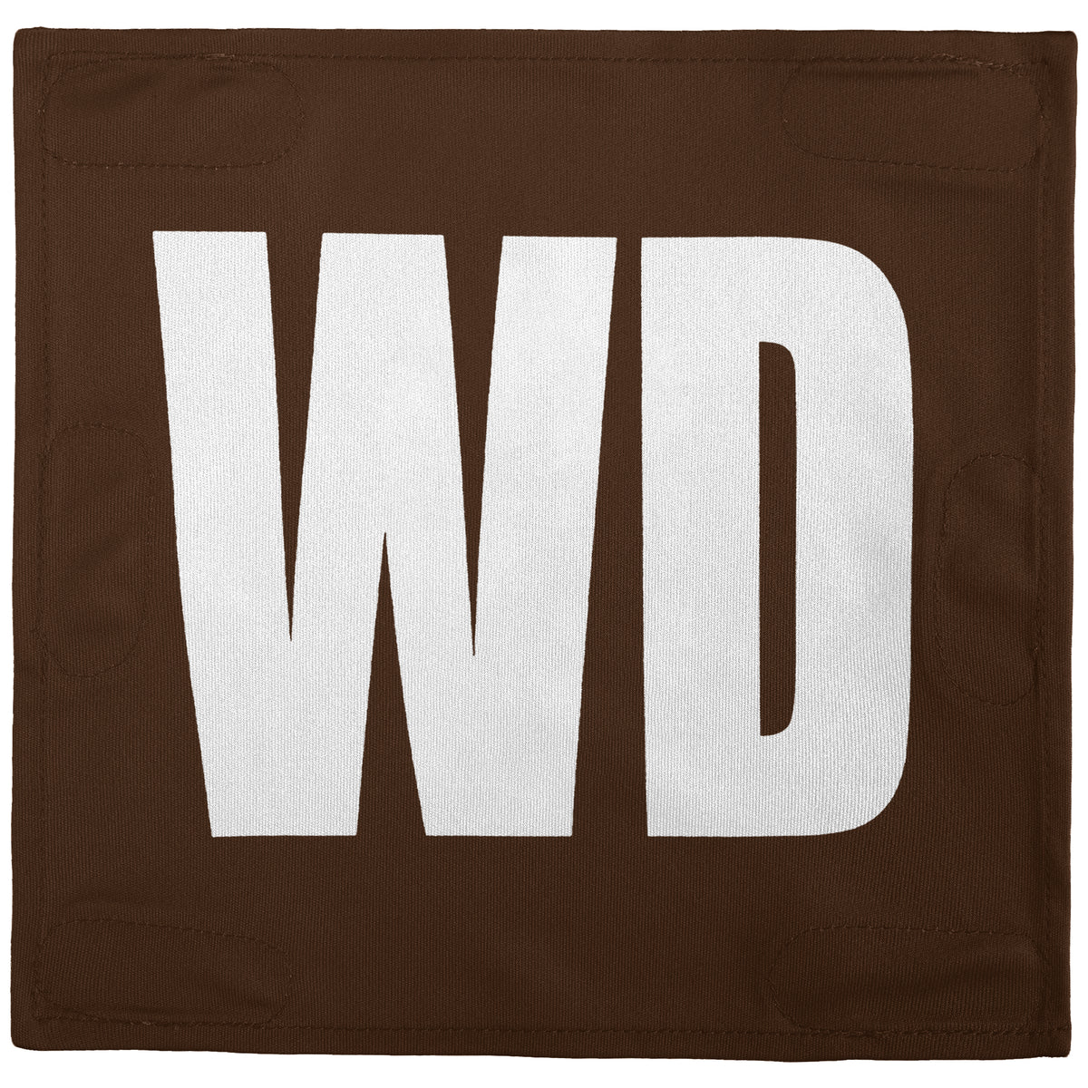 Netball Velcro Patches Set Brown &amp; White