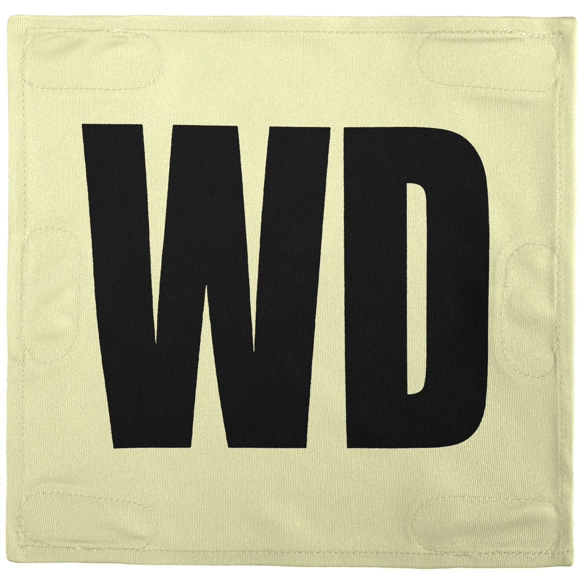 Netball Velcro Patches Set Cream &amp; Black