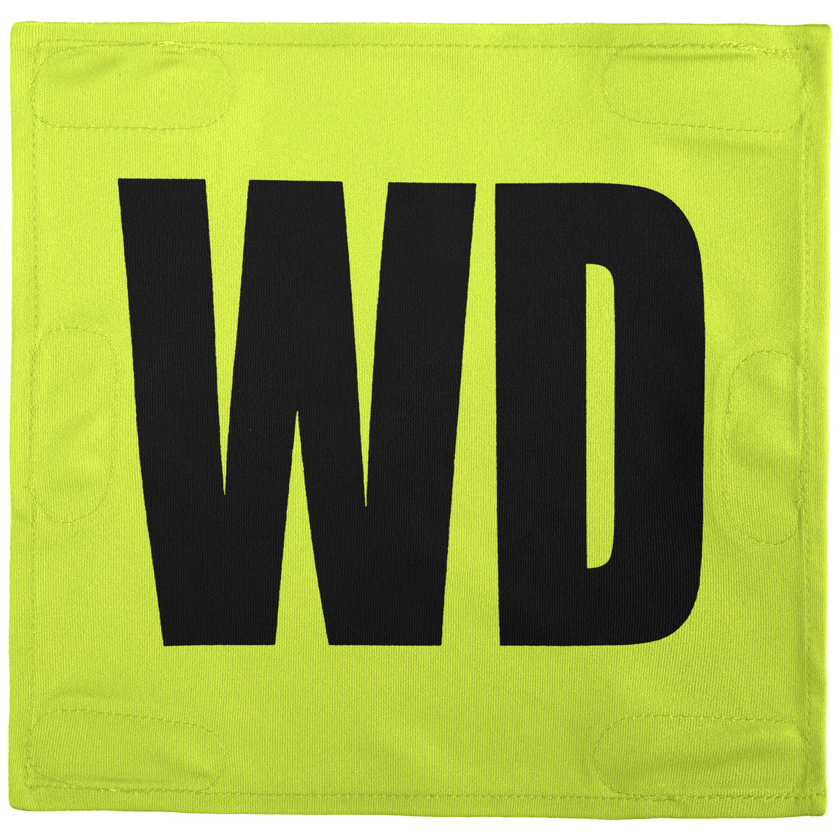 Netball Velcro Patches Set Fluorescent Green &amp; Black