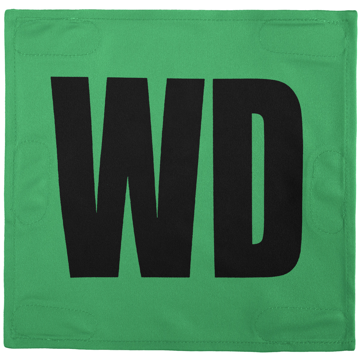 Netball Velcro Patches Set Neon Green &amp; Black