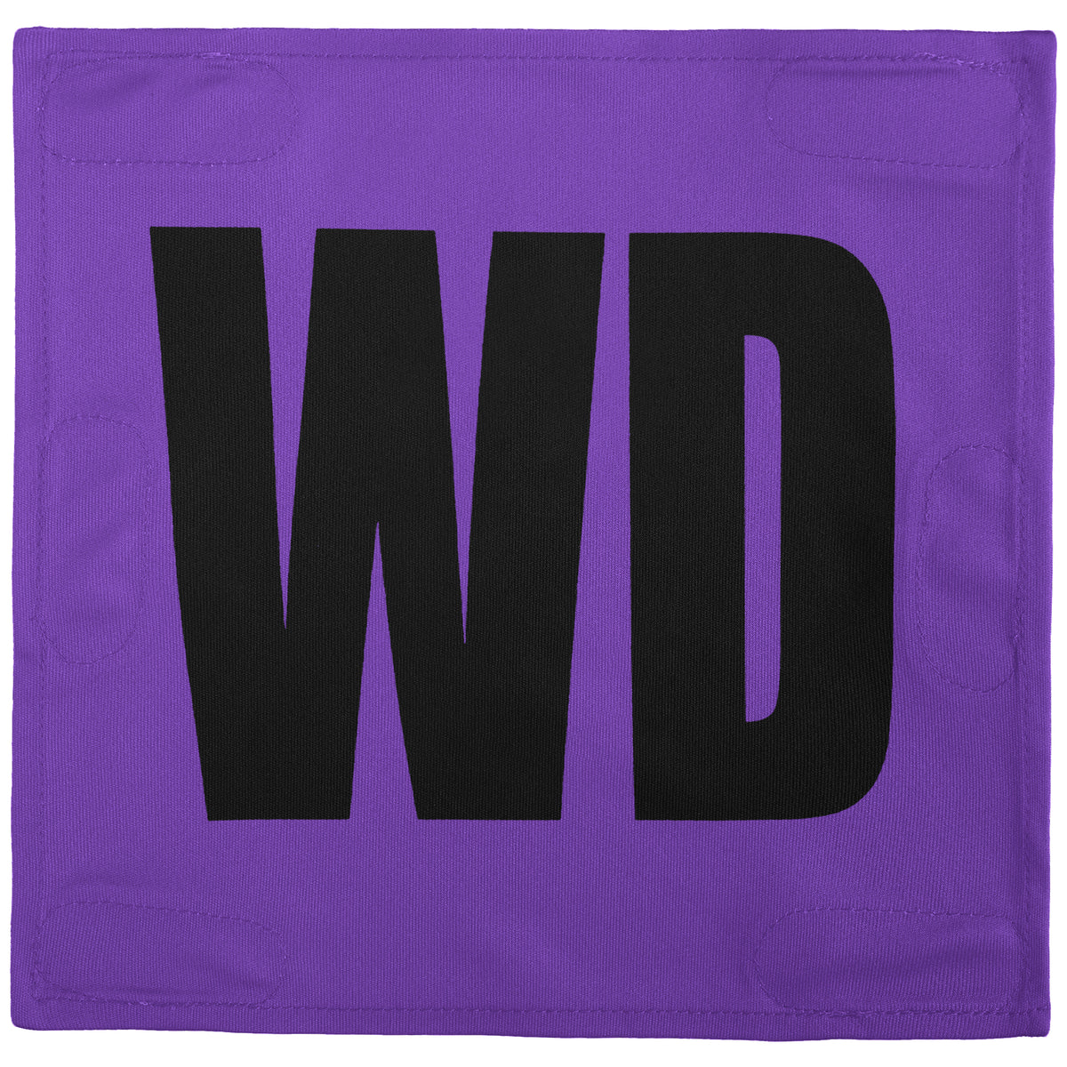 Netball Velcro Patches Set Purple &amp; Black