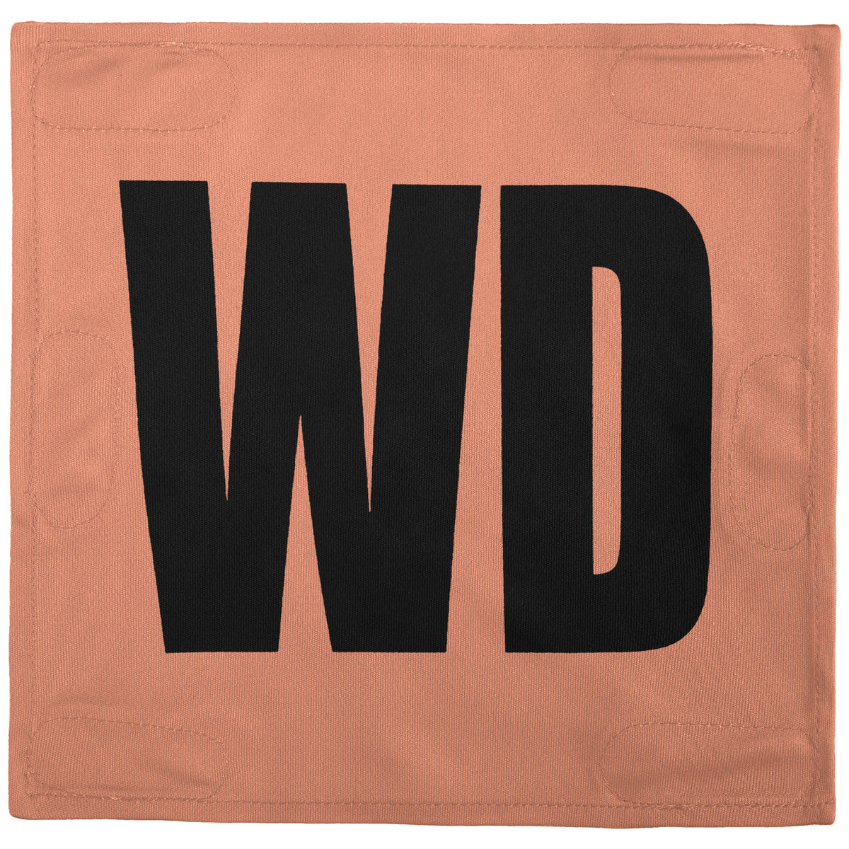 Netball Velcro Patches Set Light Orange &amp; Black