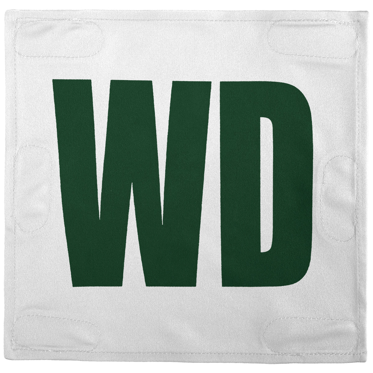 Netball Velcro Patches Set White &amp; Green