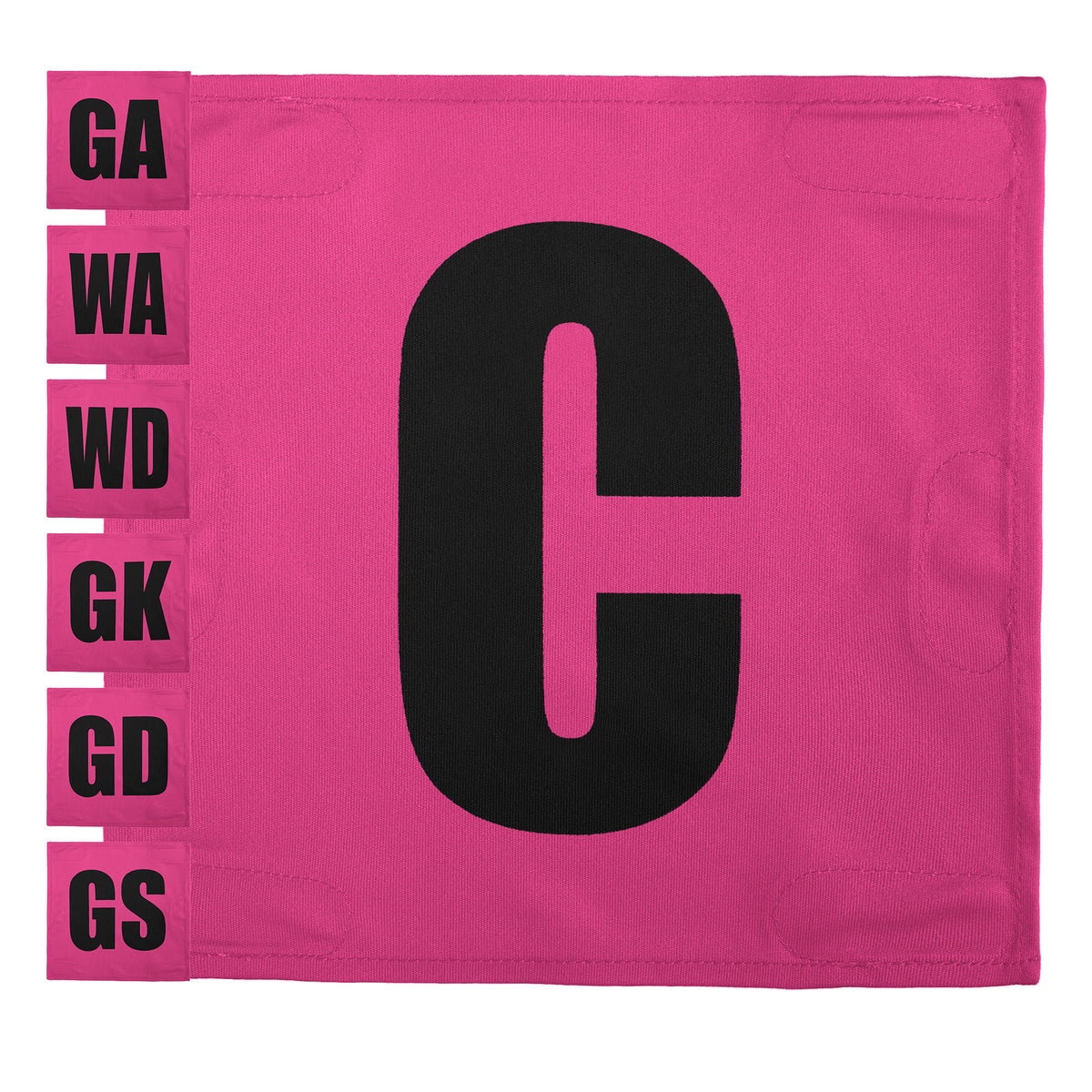 Netball Velcro Patches Set Pink &amp; Black