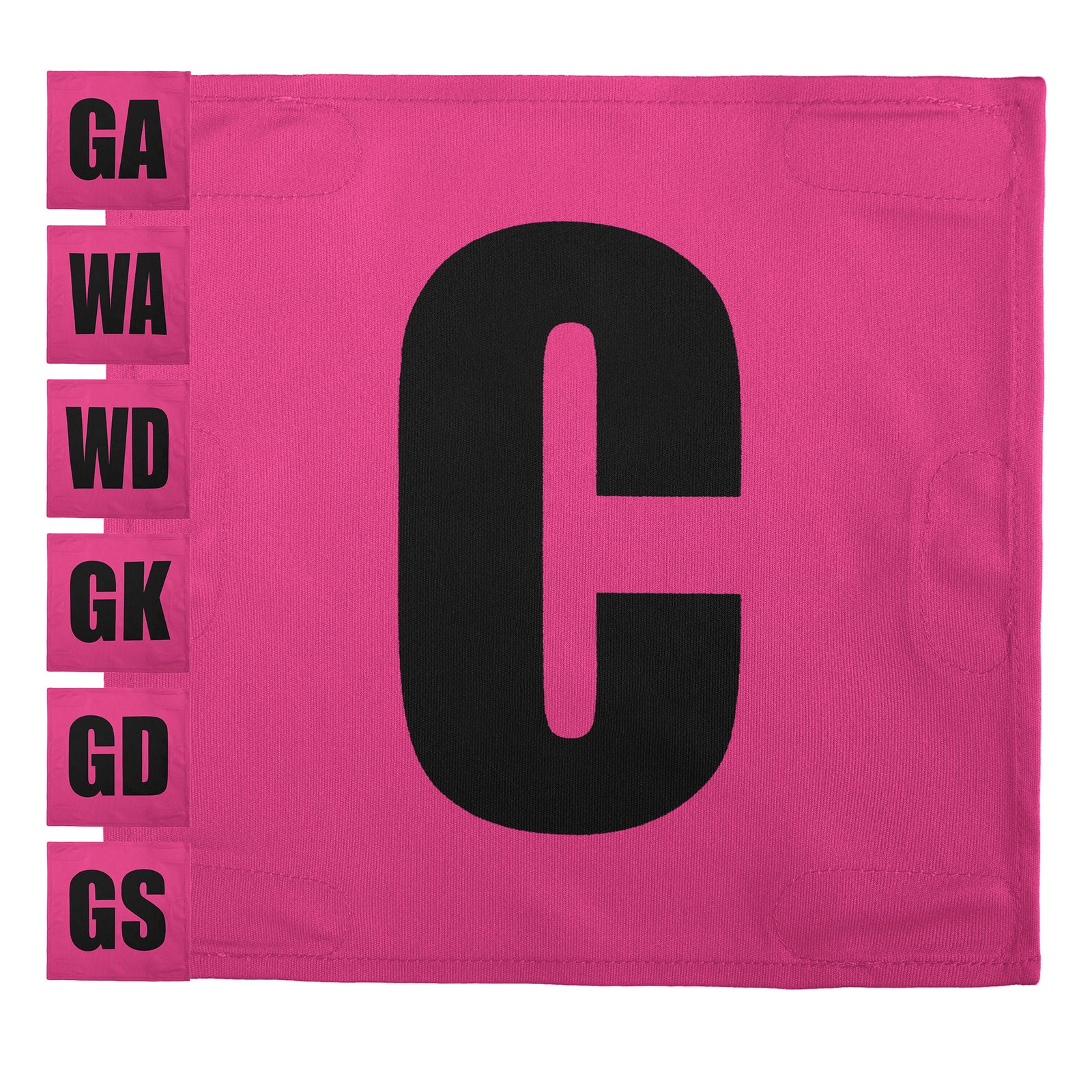 Netball Velcro Patches Set Pink & Black