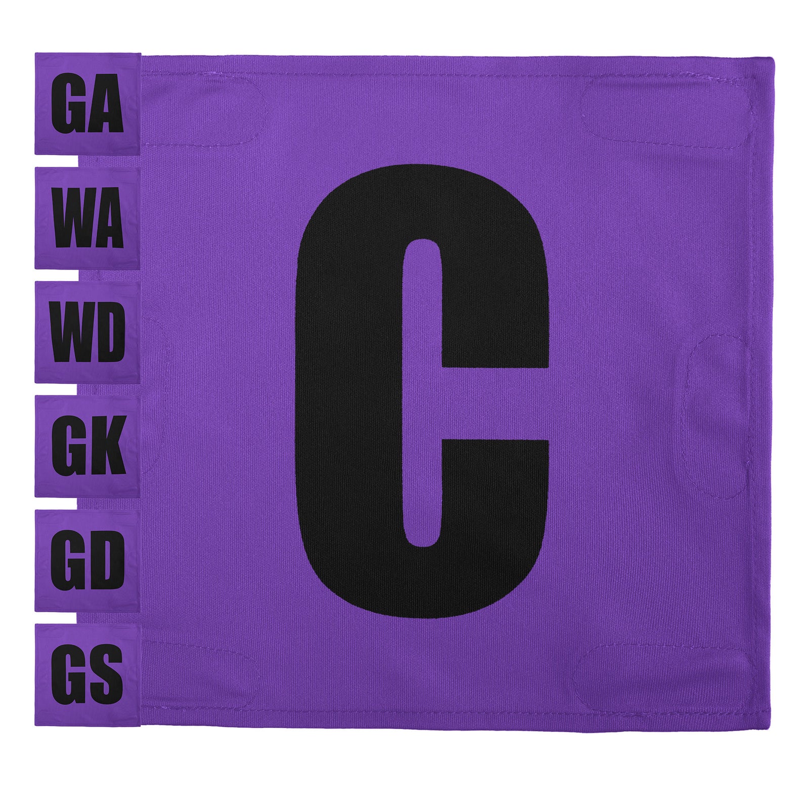 Netball Velcro Patches Set Purple & Black