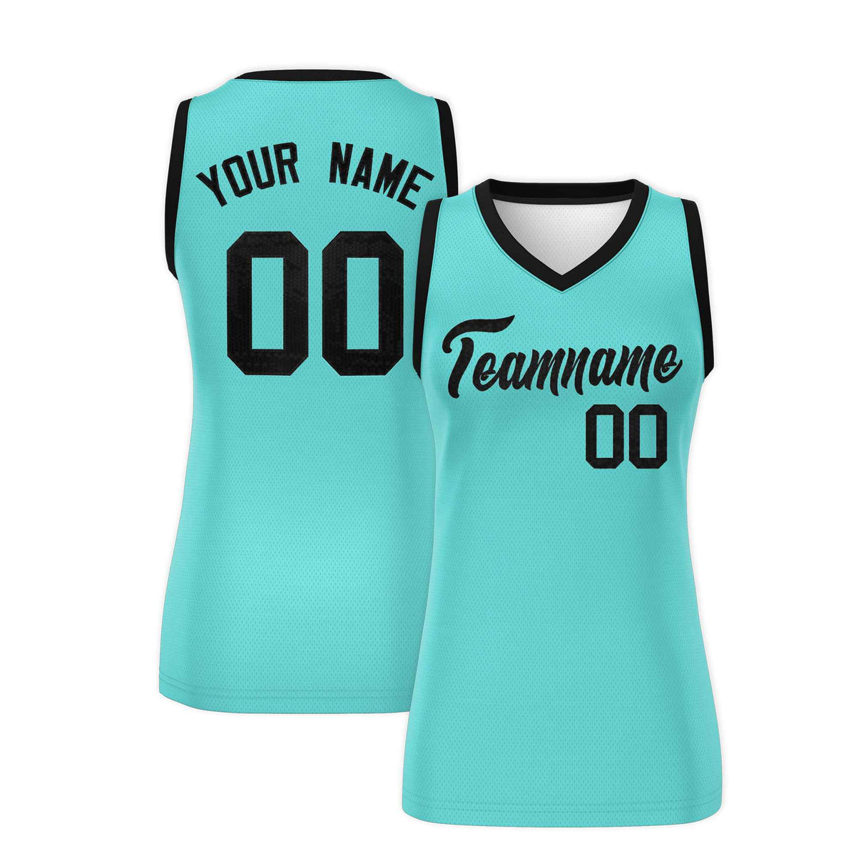 Custom Bright Green Black Women Netball Sequined Dress