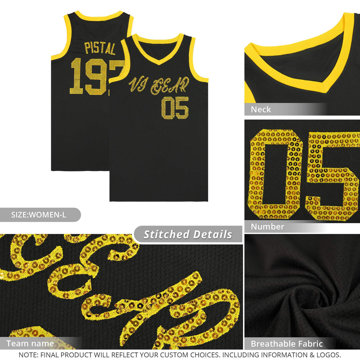Custom Kelly Green Sequined Tops Athletic Basketball Jersey