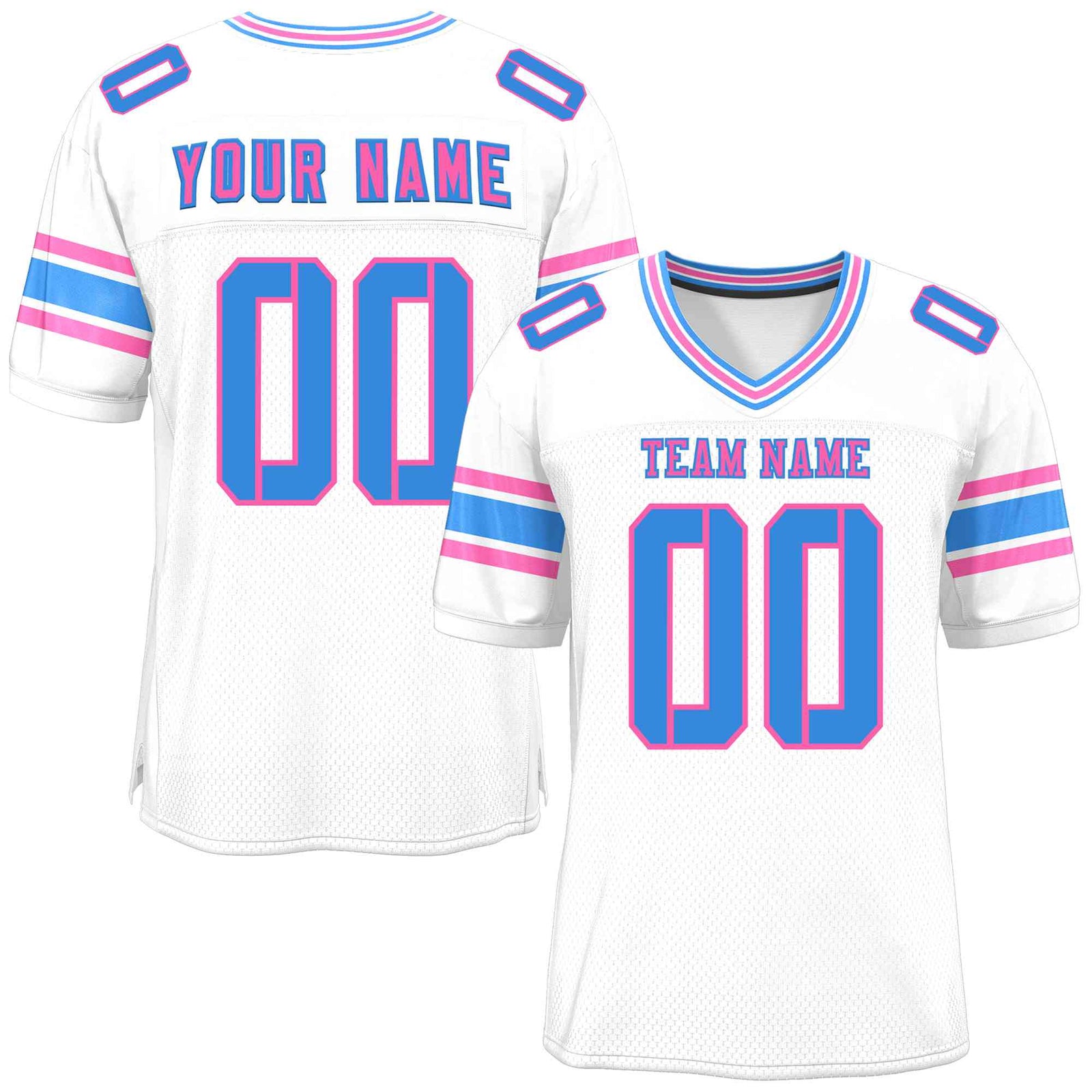 Custom White Personalized Classic Authentic Football Jersey