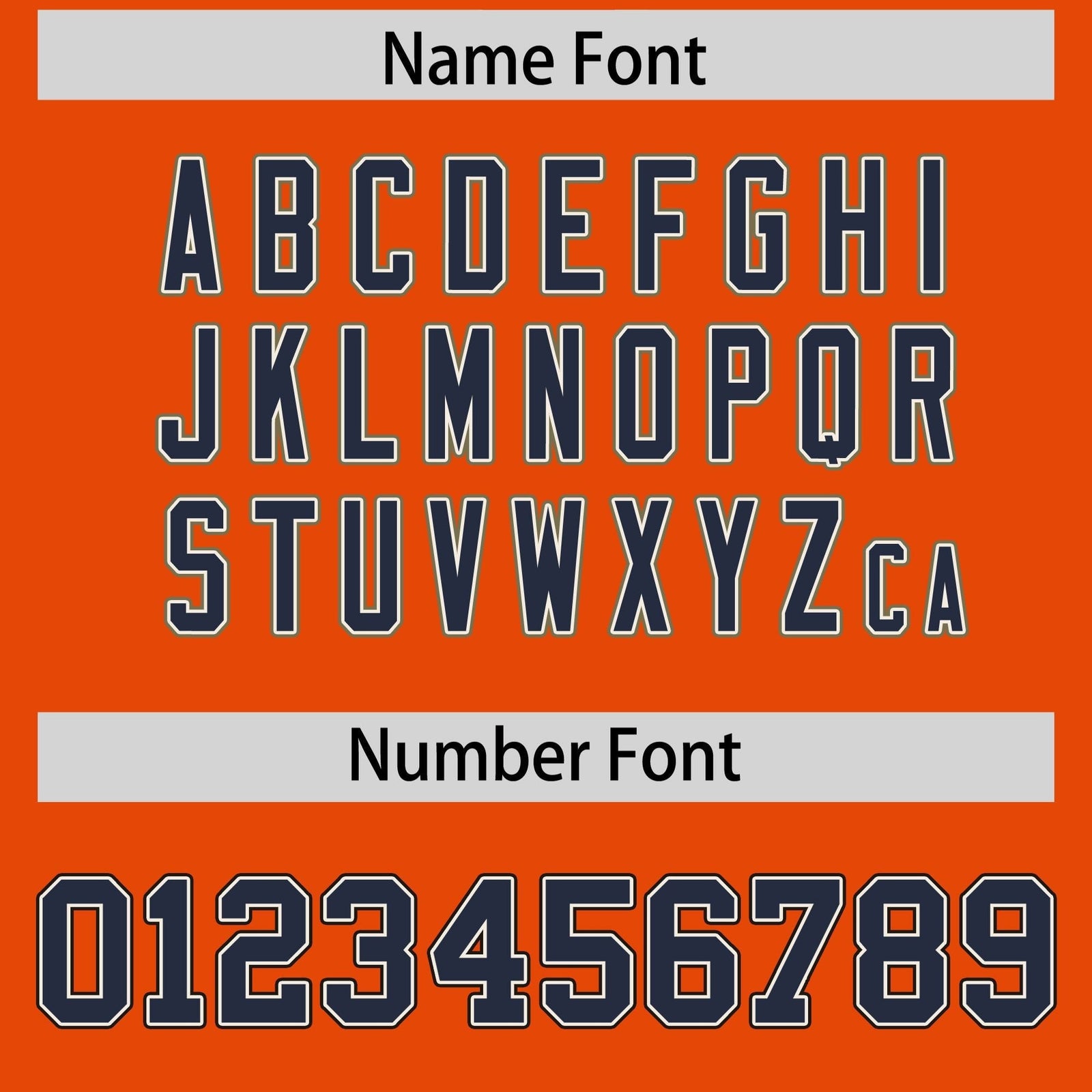 Custom Orange Navy Retro Personalized Sleeve Line Authentic Football Jersey