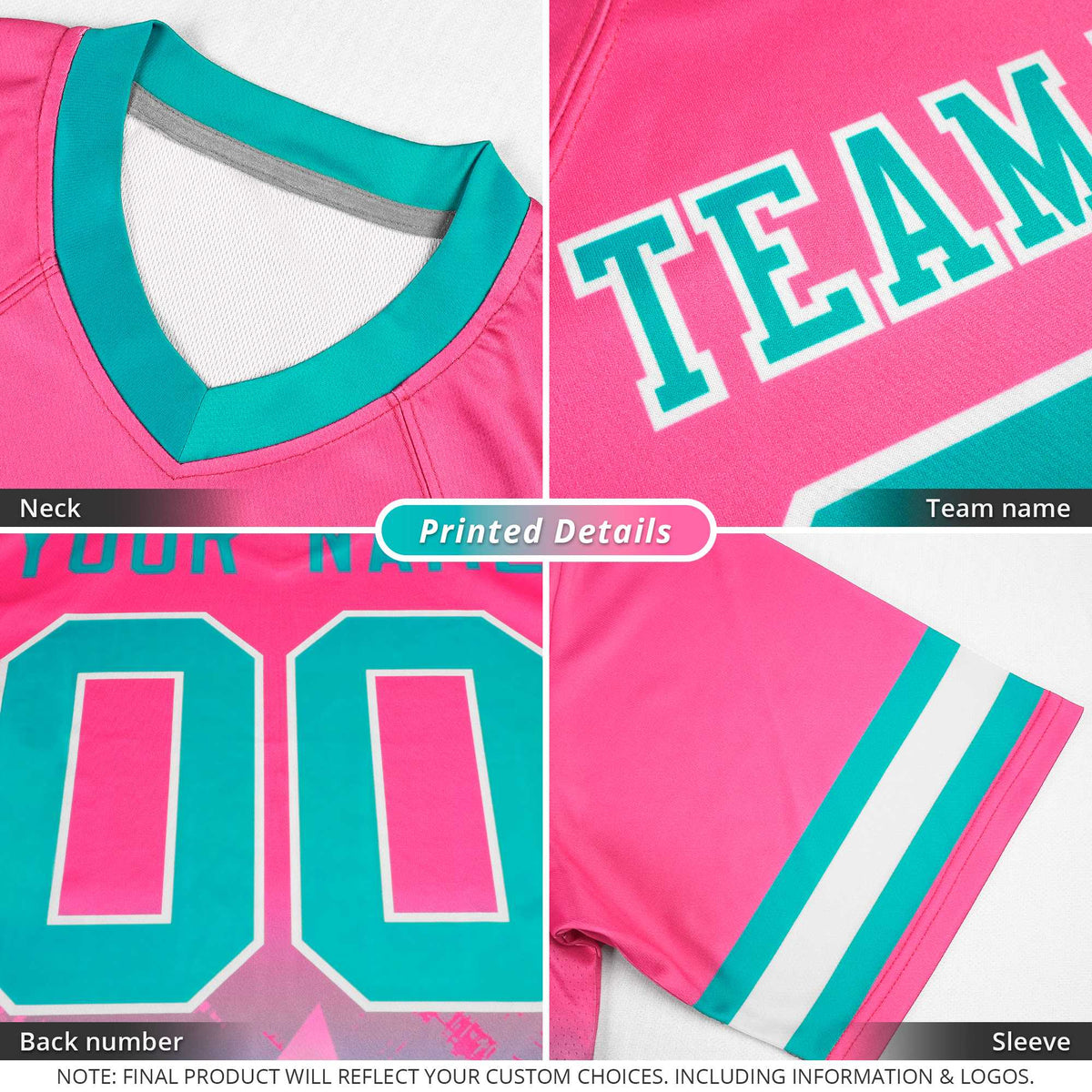 Custom Yellow Royal Vertical Width Stripe Gradient Fashion Personalized Team Football Jersey