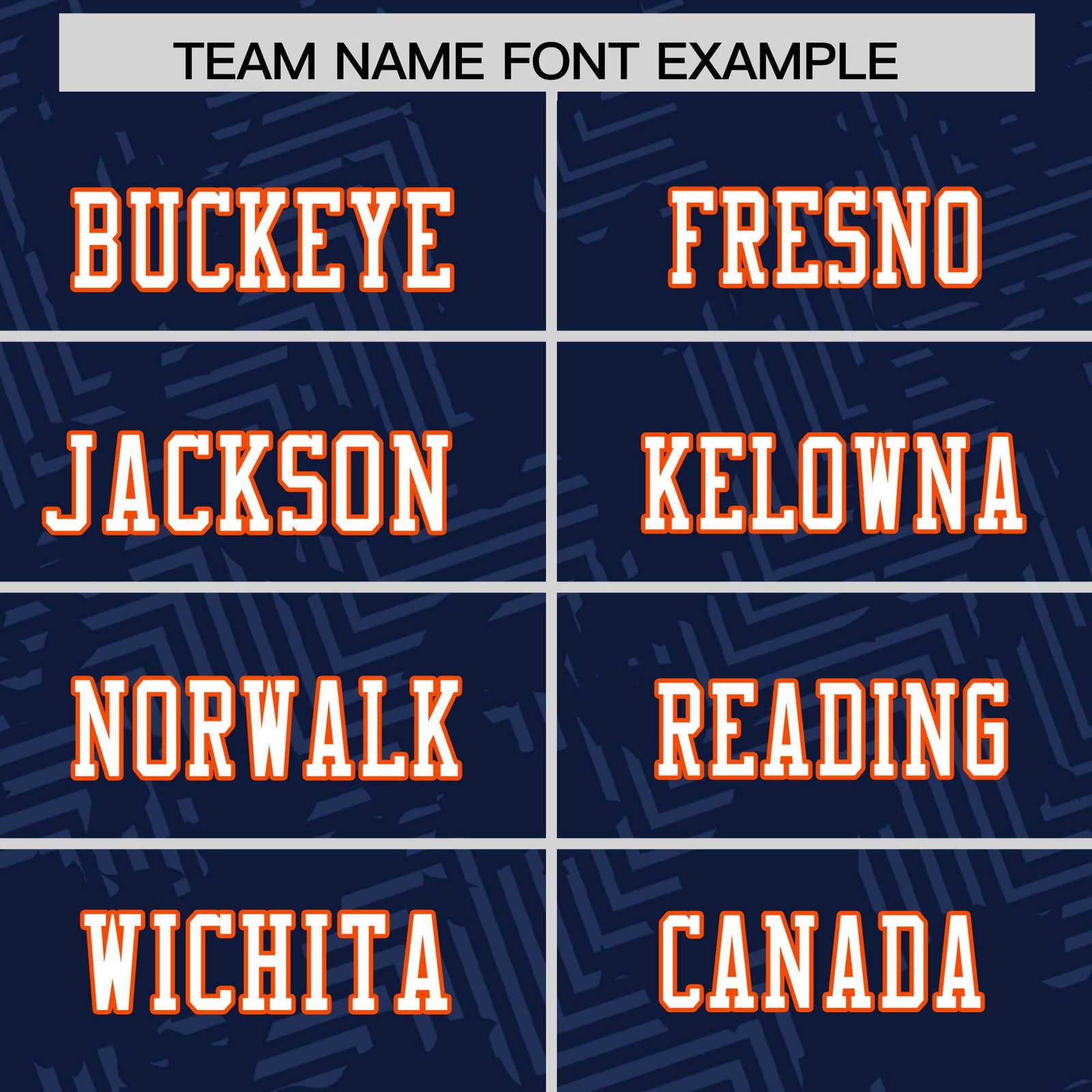 Custom Navy White-Orange Personalized Graffiti Line Design Authentic Football Jersey