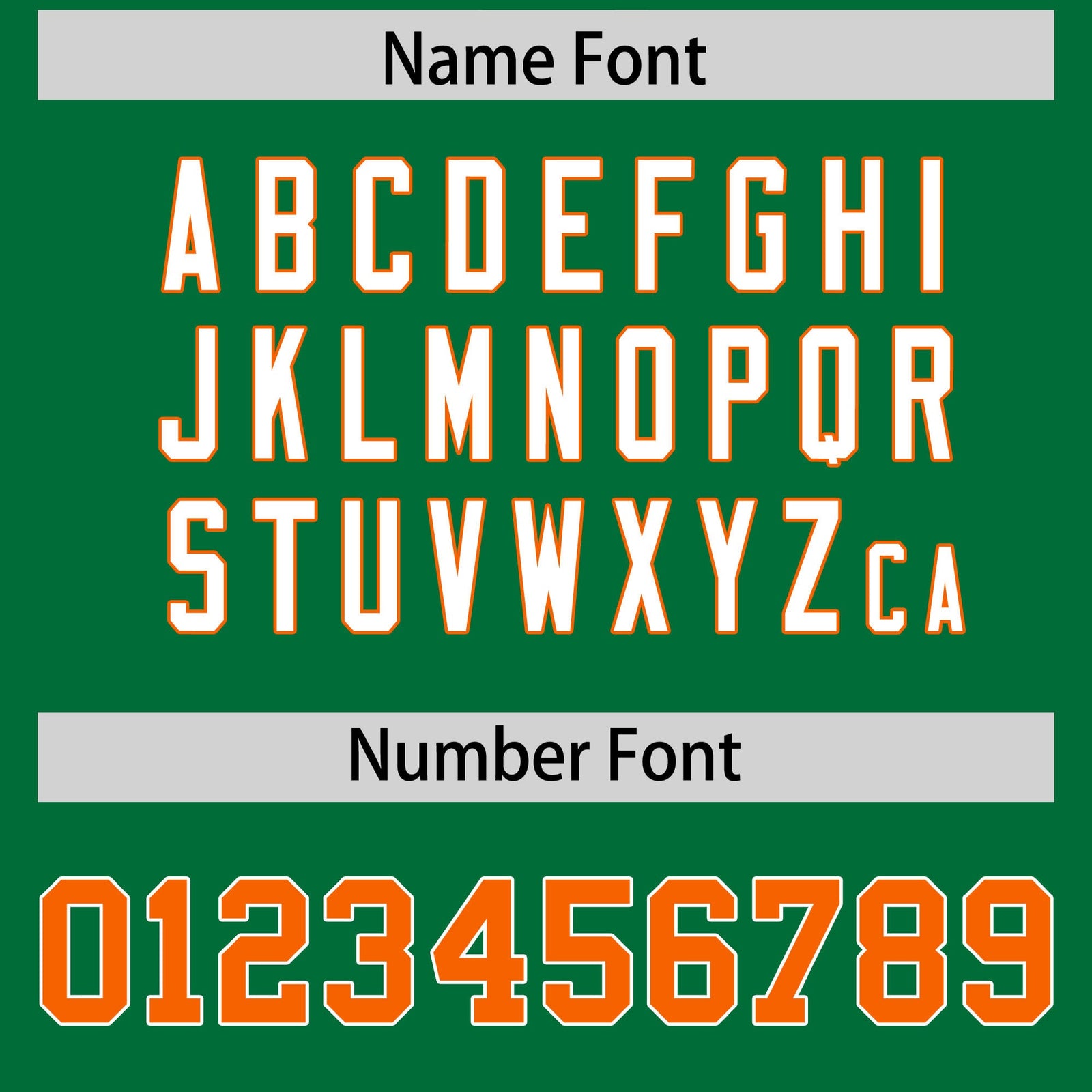 Custom Kelly Green Orange Personalized Shoulder Star Pattern Authentic American Football Jersey