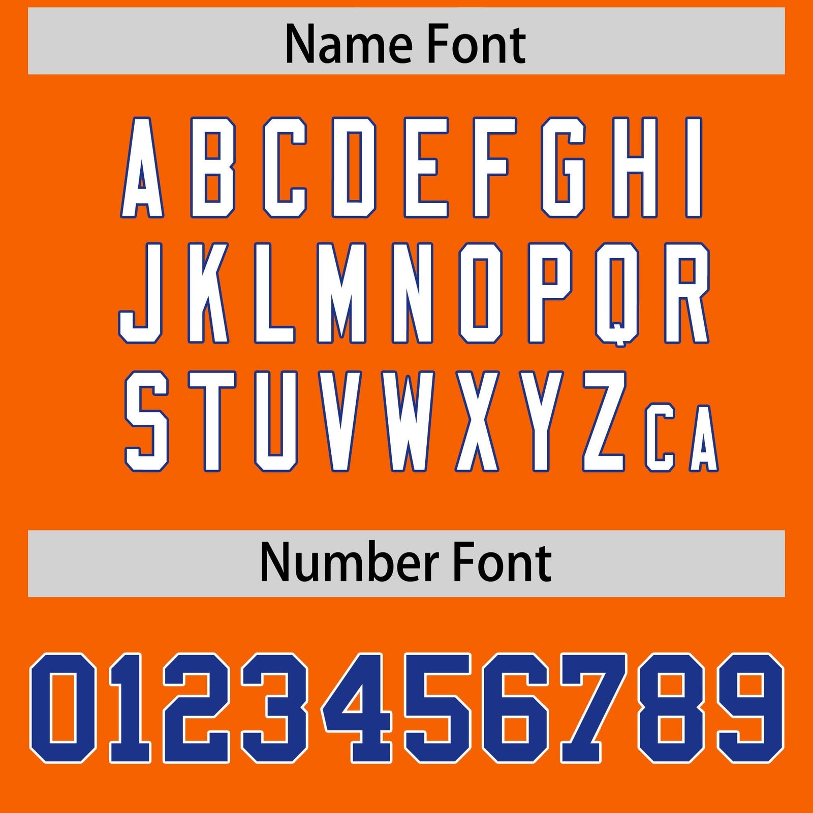 Custom Orange Royal Personalized Shoulder Star Pattern Authentic American Football Jersey