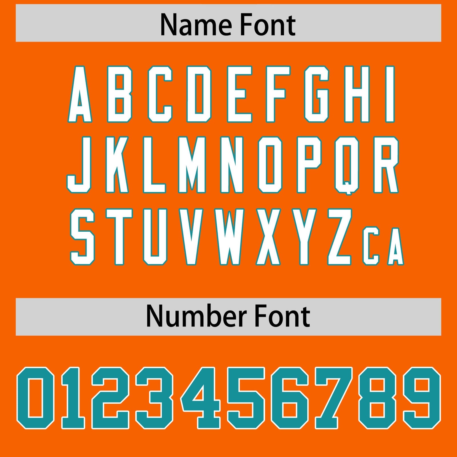 Custom Orange Aqua Personalized Shoulder Star Pattern Authentic American Football Jersey