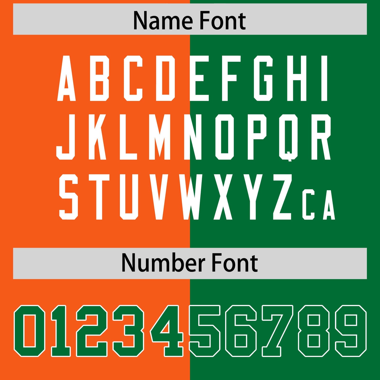 Custom Kelly Green Orange Four Squares Design Performance Polo Shirt