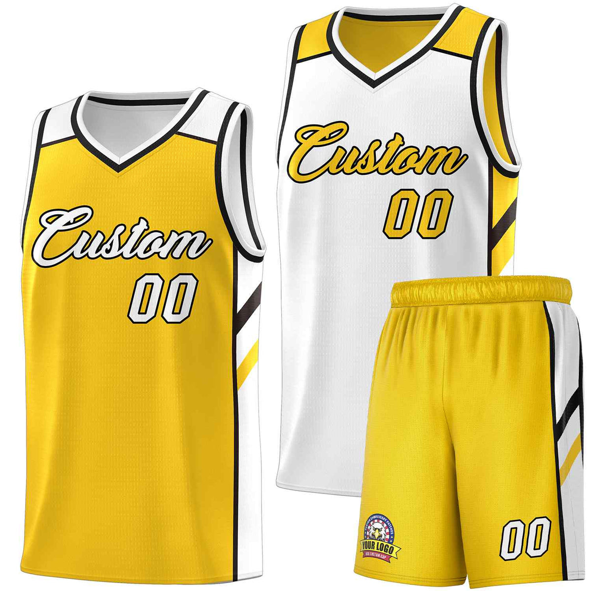 Custom Aqua White Double Side Sets Men Basketball Jersey
