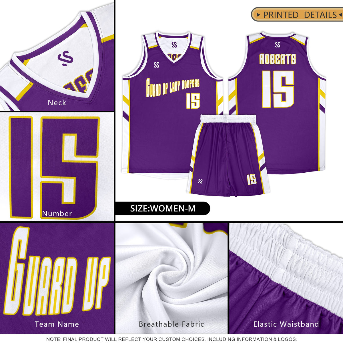 Custom Orange White Double Side Sets Design Sportswear Basketball Jersey
