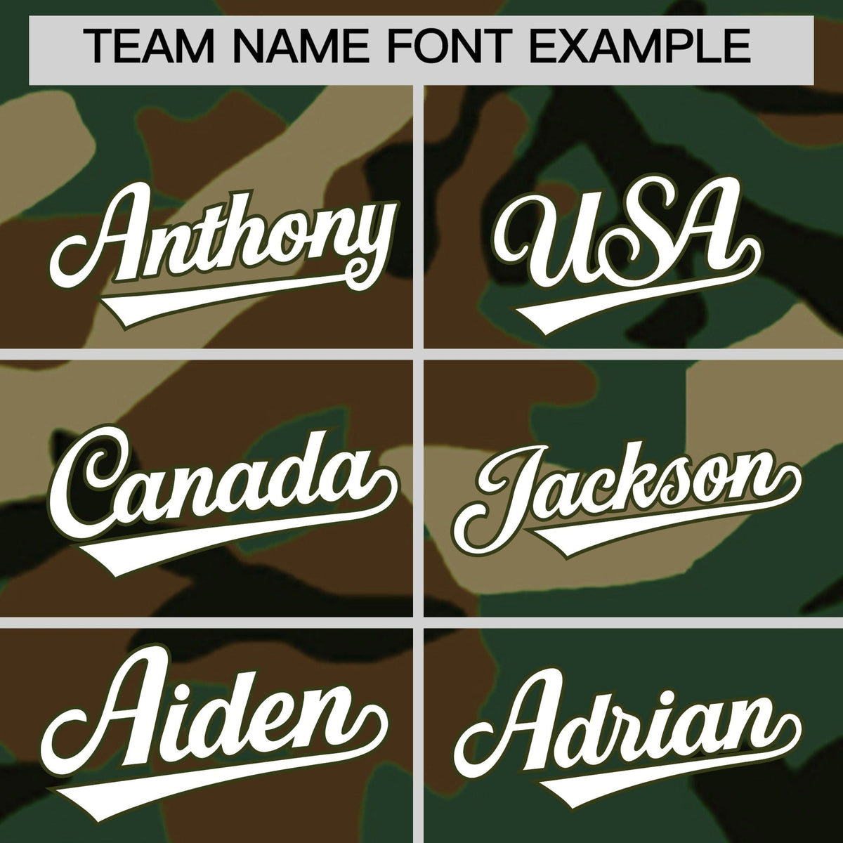 Custom Camo T-shirts Olive White Jungle Camouflage Training Shirts