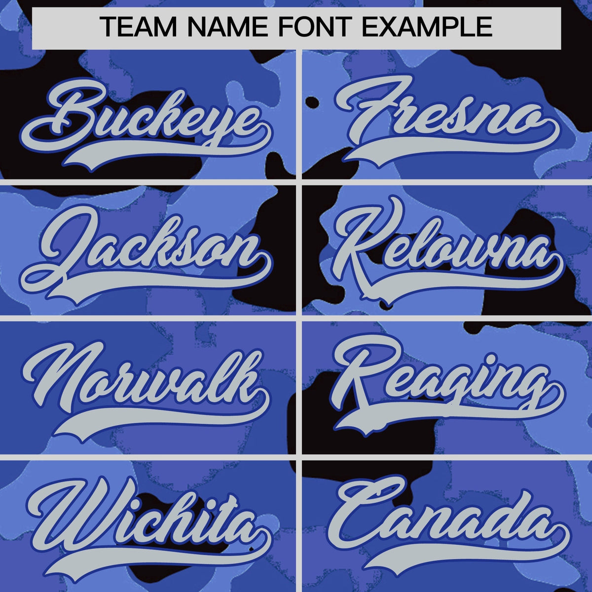 Custom Camo T-shirts Royal Blue Silver Jungle Camouflage Outdoor Shirts