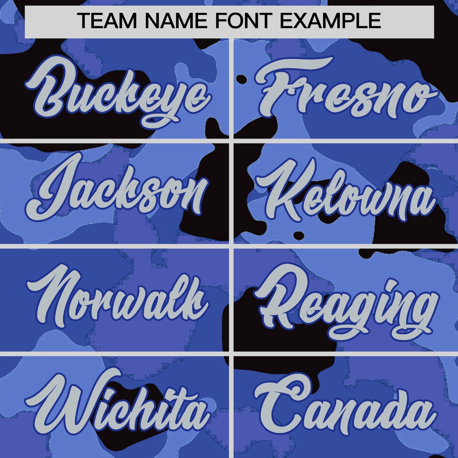 Custom Camo T-shirts Royal Blue Silver Jungle Camouflage Outdoor Shirts