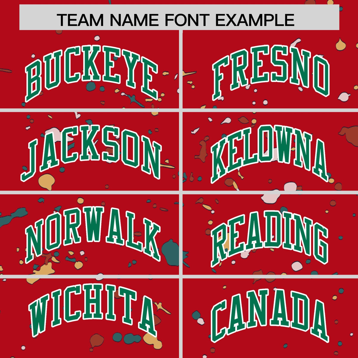 Custom Red Kelly Green White Spray Painting Graffiti Pattern Personalization T-shirt| KXKSHOP