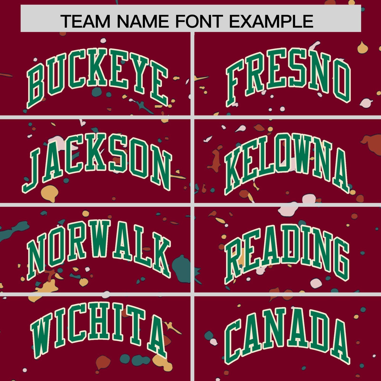 Custom Crimson Kelly Green Cream Spray Painting Graffiti Pattern Personalization T-shirt| KXKSHOP