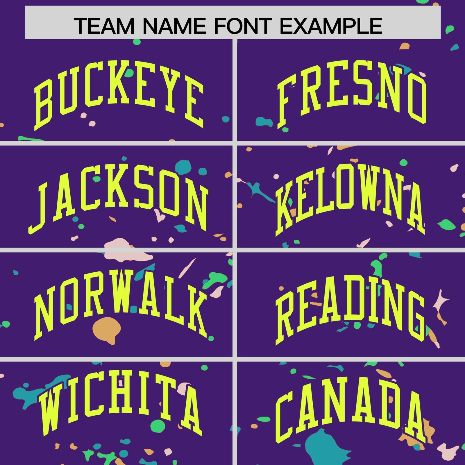 Custom Purple Fluorescent Green Spray Painting Graffiti Pattern Personalization T-shirt| KXKSHOP