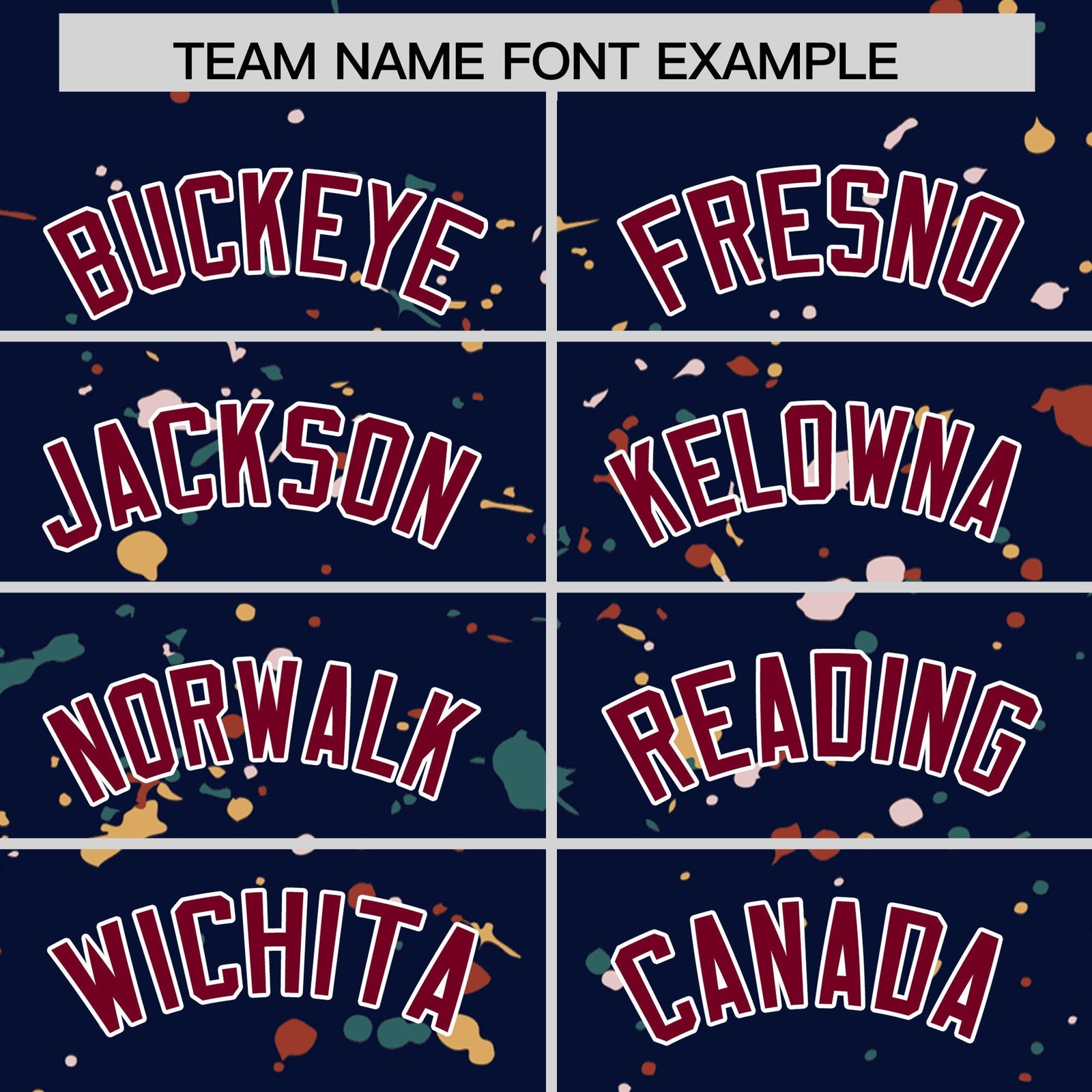 Custom Navy Crimson White Spray Painting Graffiti Pattern Personalization T-shirt| KXKSHOP