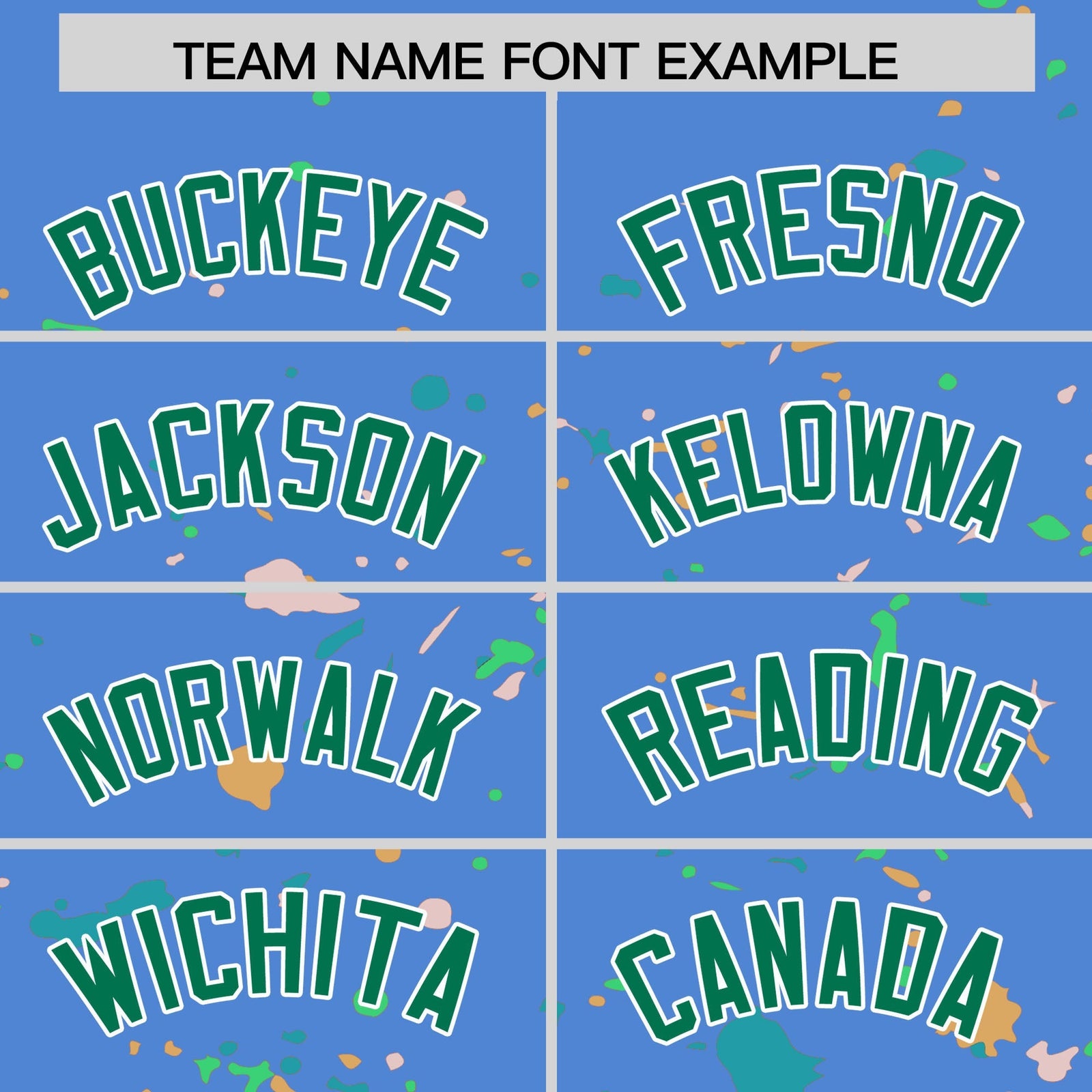Custom Light Blue Kelly Green White Spray Painting Graffiti Pattern Personalization T-shirt| KXKSHOP