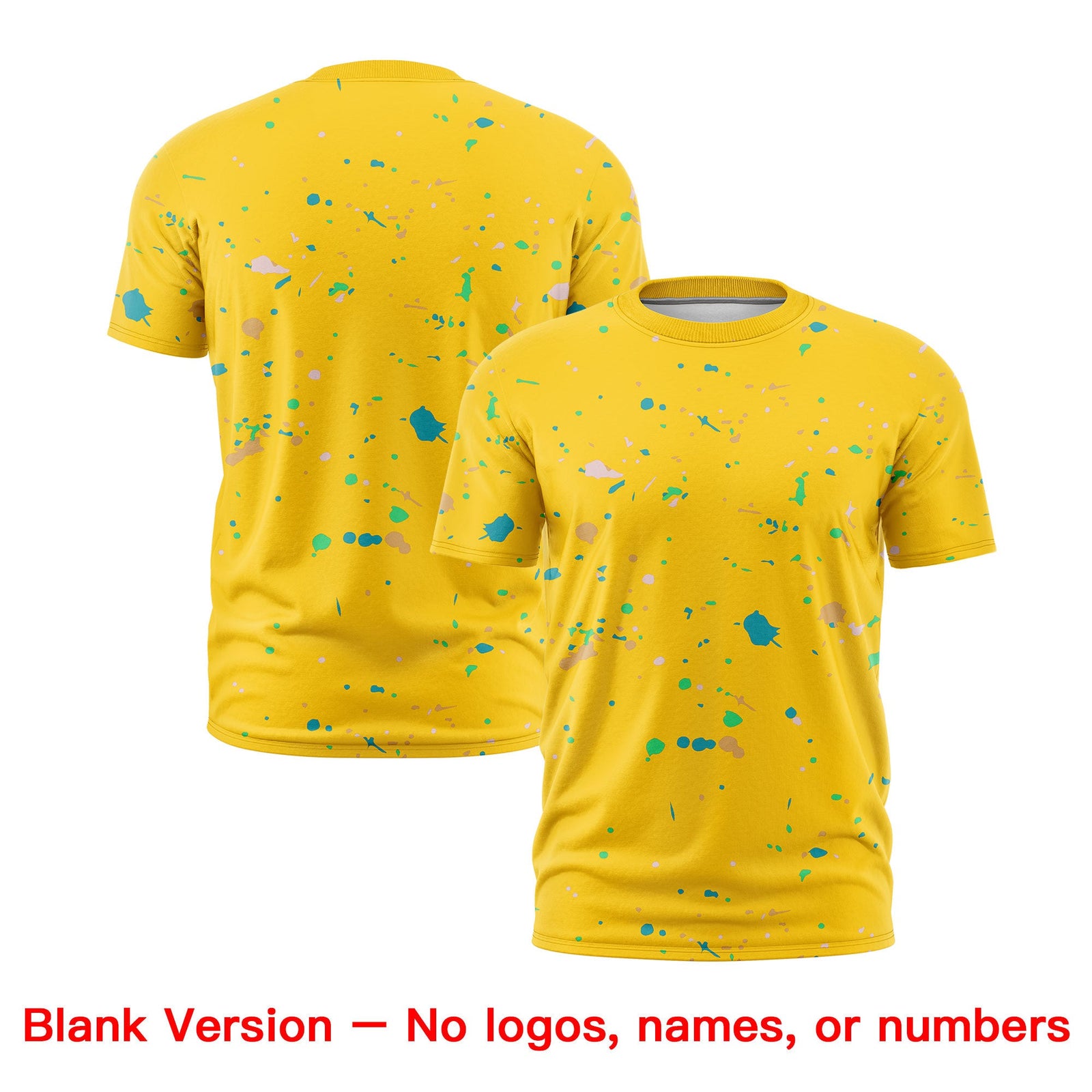 Custom Gold Light Red White Spray Painting Graffiti Pattern Personalization T-shirt| KXKSHOP
