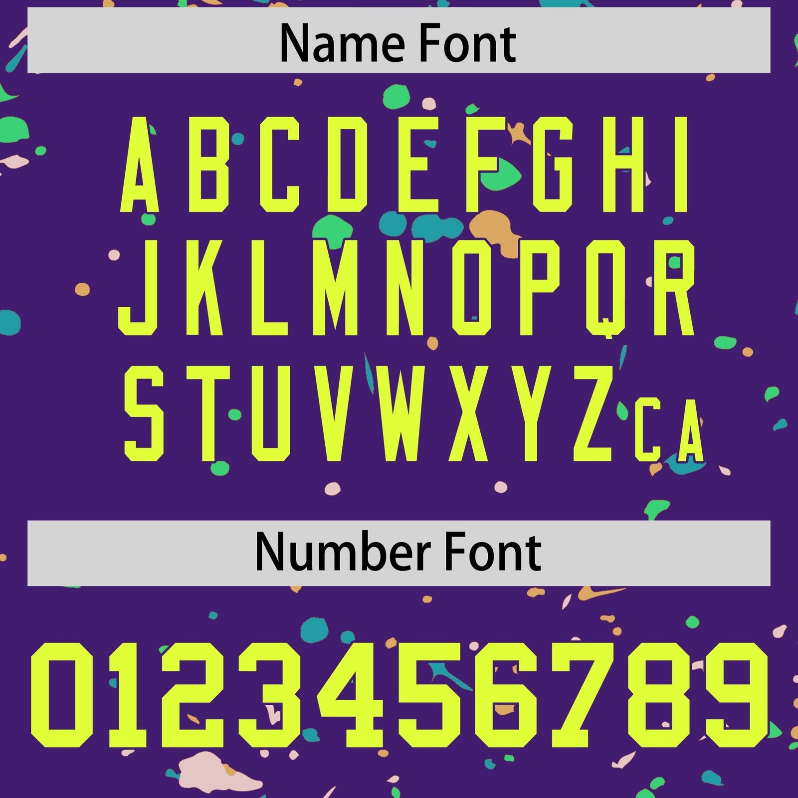 Custom Purple Fluorescent Green Spray Painting Graffiti Pattern Personalization T-shirt| KXKSHOP