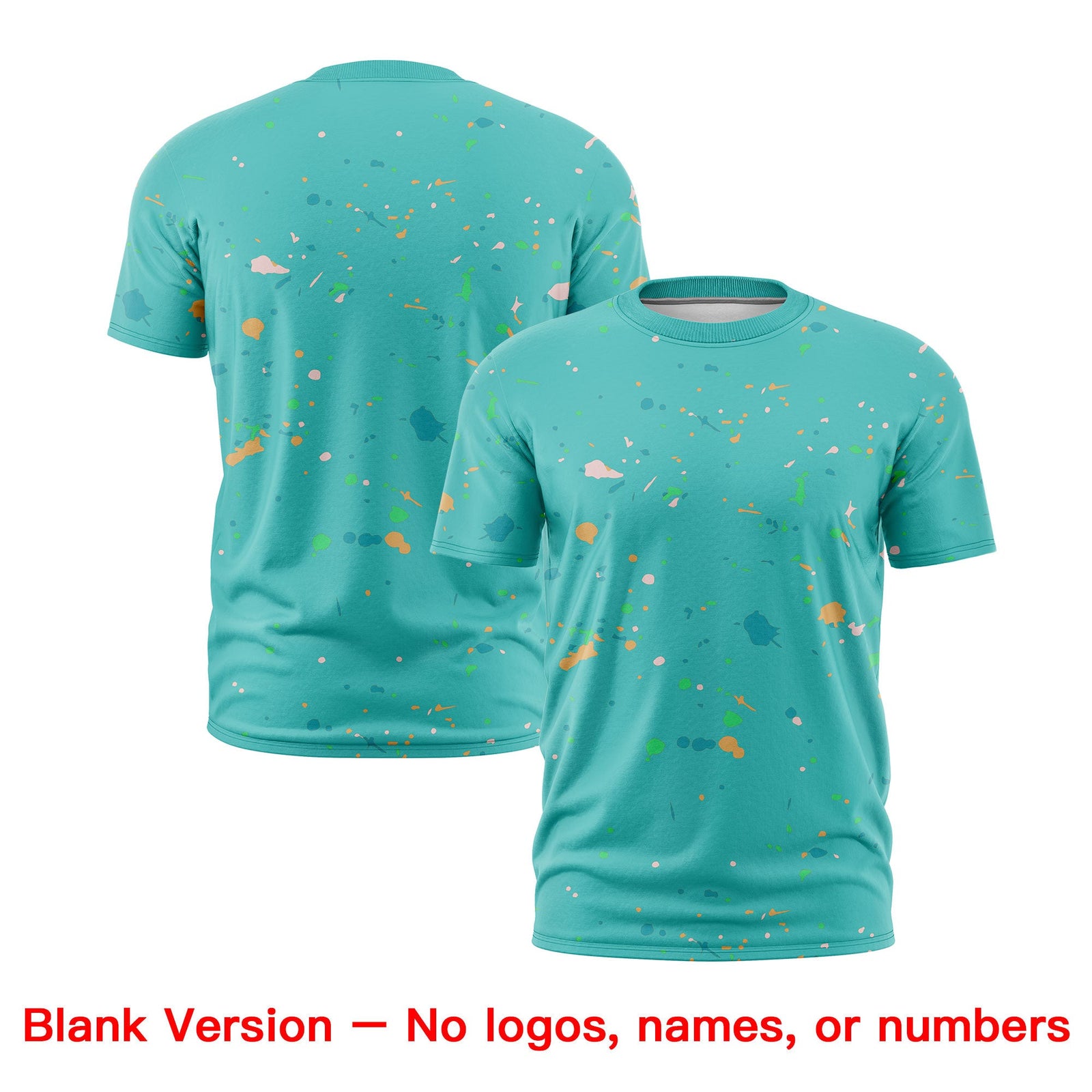 Custom Teal Light Pink White Spray Painting Graffiti Pattern Personalization T-shirt| KXKSHOP