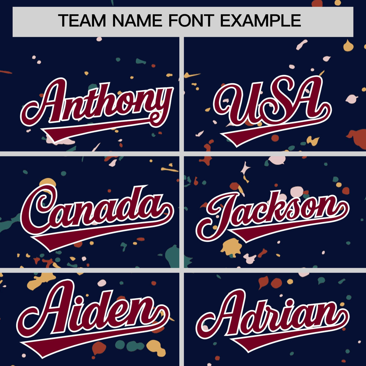Custom Navy Crimson White Spray Painting Graffiti Pattern Personalization T-shirt| KXKSHOP