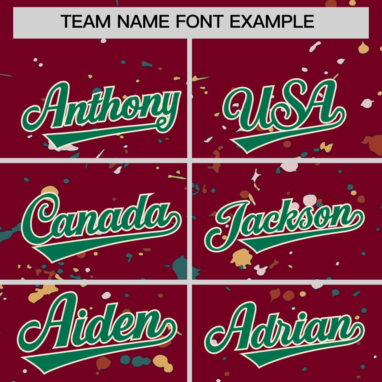Custom Crimson Kelly Green Cream Spray Painting Graffiti Pattern Personalization T-shirt| KXKSHOP