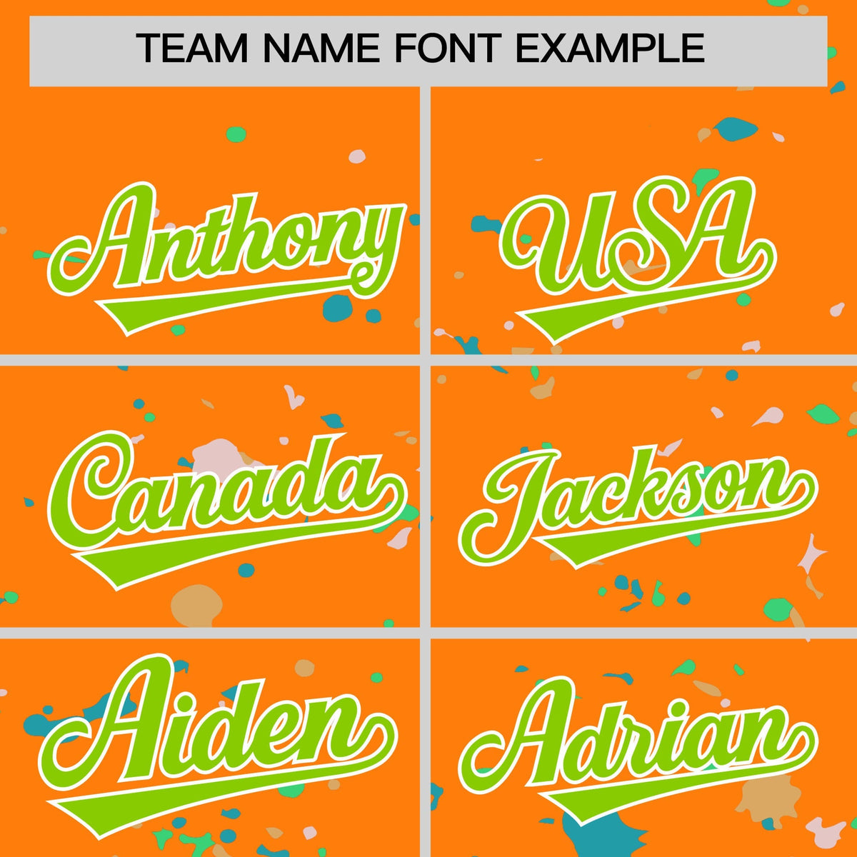 Custom Orange Neon Green White Spray Painting Graffiti Pattern Personalization T-shirt| KXKSHOP