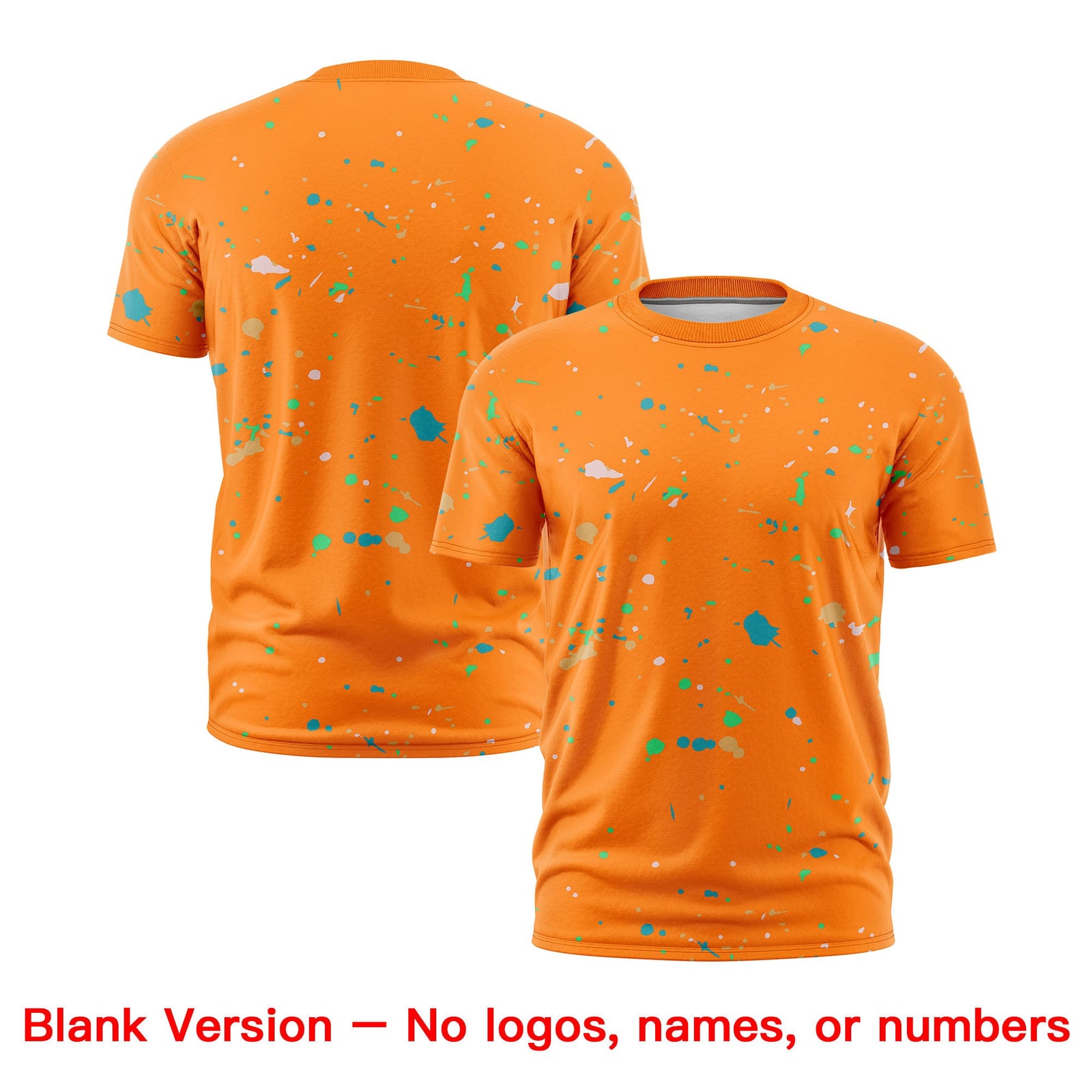 Custom Orange Purple White Spray Painting Graffiti Pattern Personalization T-shirt| KXKSHOP