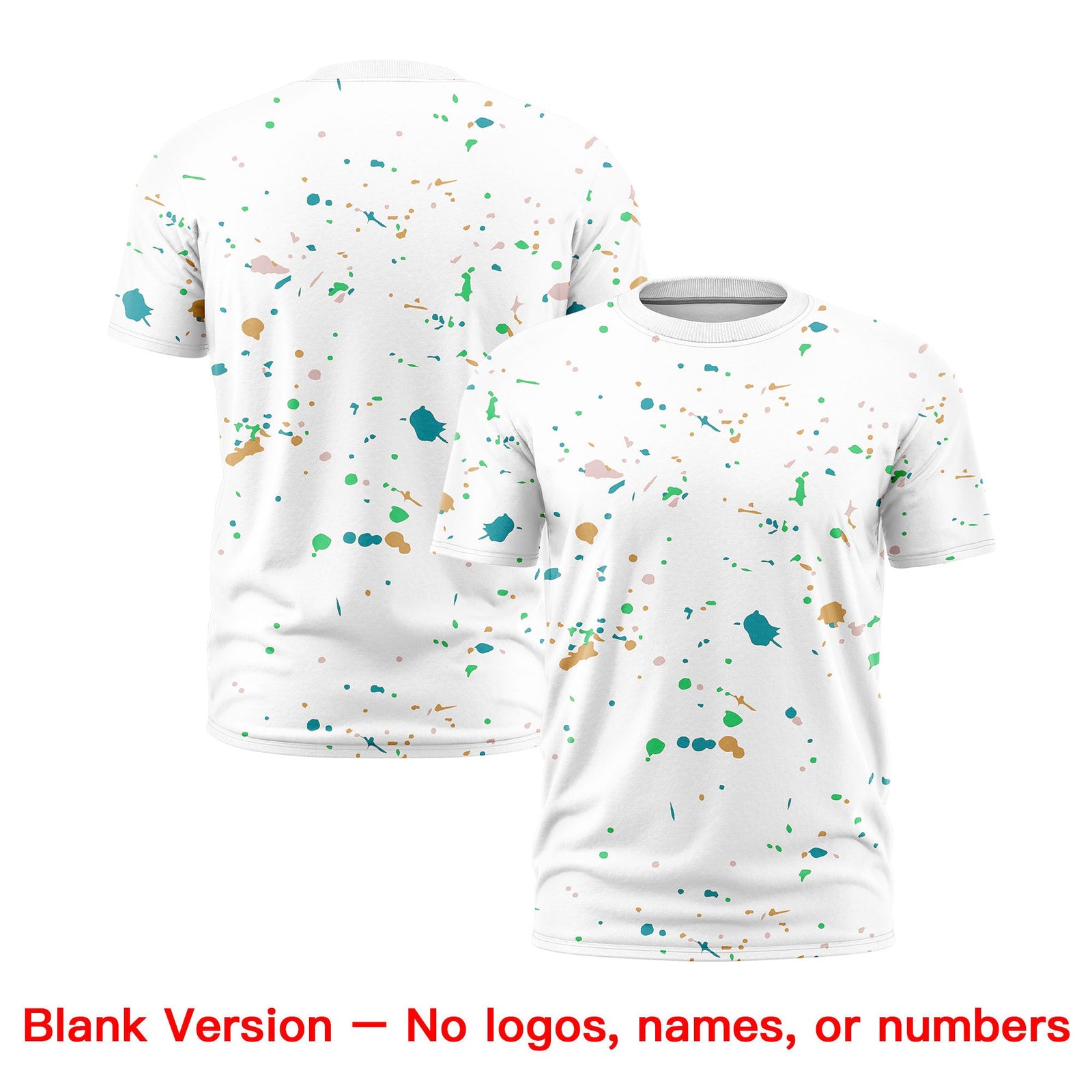 Custom White Light Orange Spray Painting Graffiti Pattern Personalization T-shirt| KXKSHOP