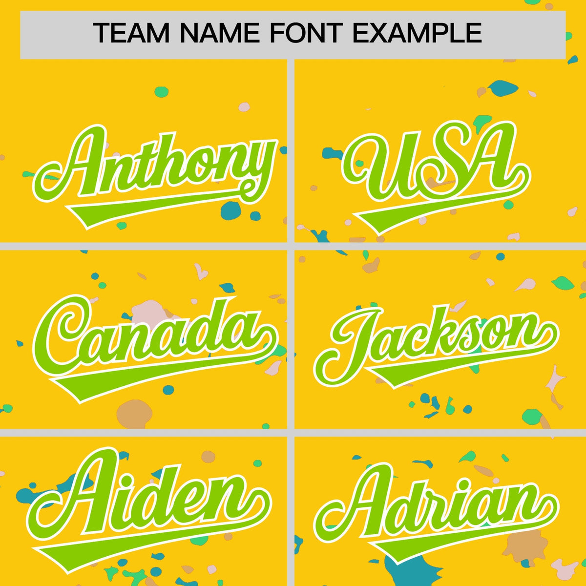 Custom Gold Neon Green White Spray Painting Graffiti Pattern Personalization T-shirt| KXKSHOP