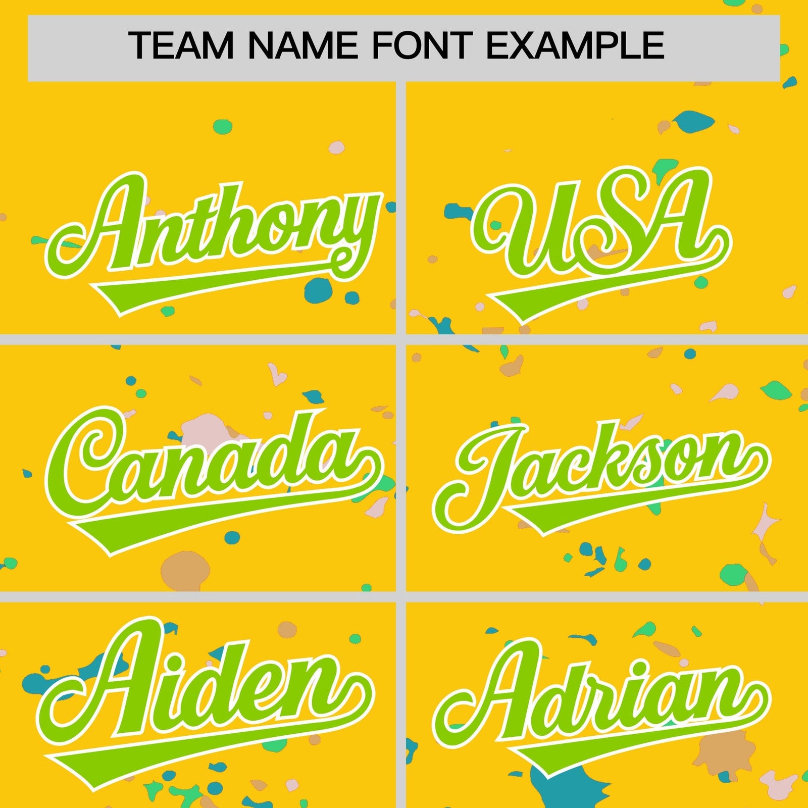 Custom Gold Neon Green White Spray Painting Graffiti Pattern Personalization T-shirt| KXKSHOP