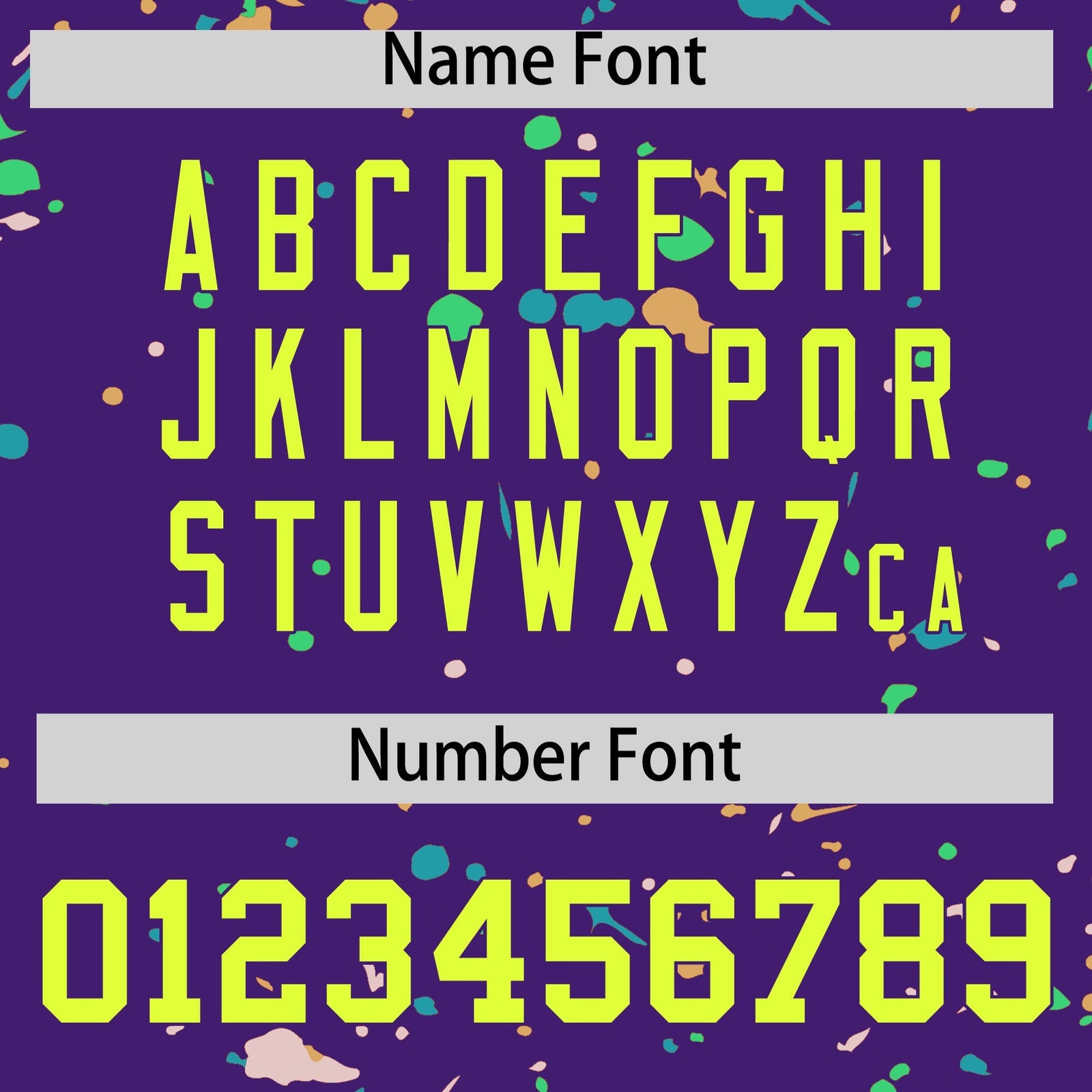 Custom Purple Fluorescent Green Spray Painting Graffiti Pattern Personalization T-shirt| KXKSHOP
