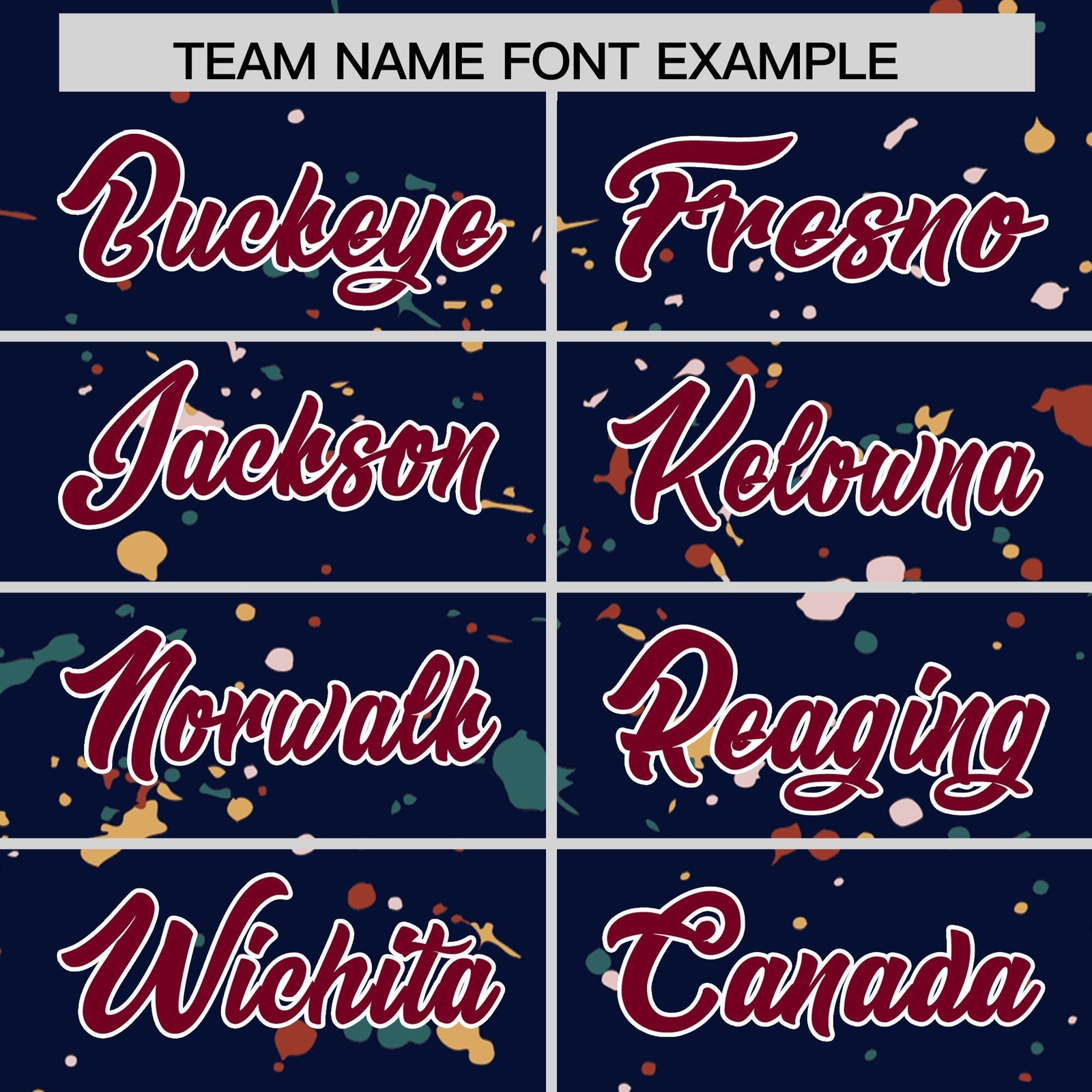 Custom Navy Crimson White Spray Painting Graffiti Pattern Personalization T-shirt| KXKSHOP