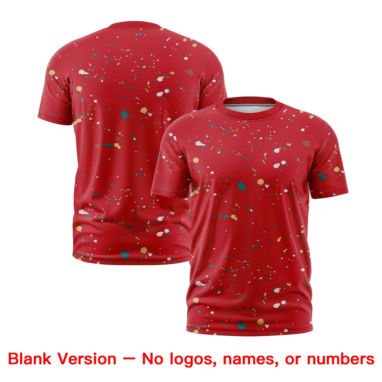 Custom Red Kelly Green White Spray Painting Graffiti Pattern Personalization T-shirt| KXKSHOP