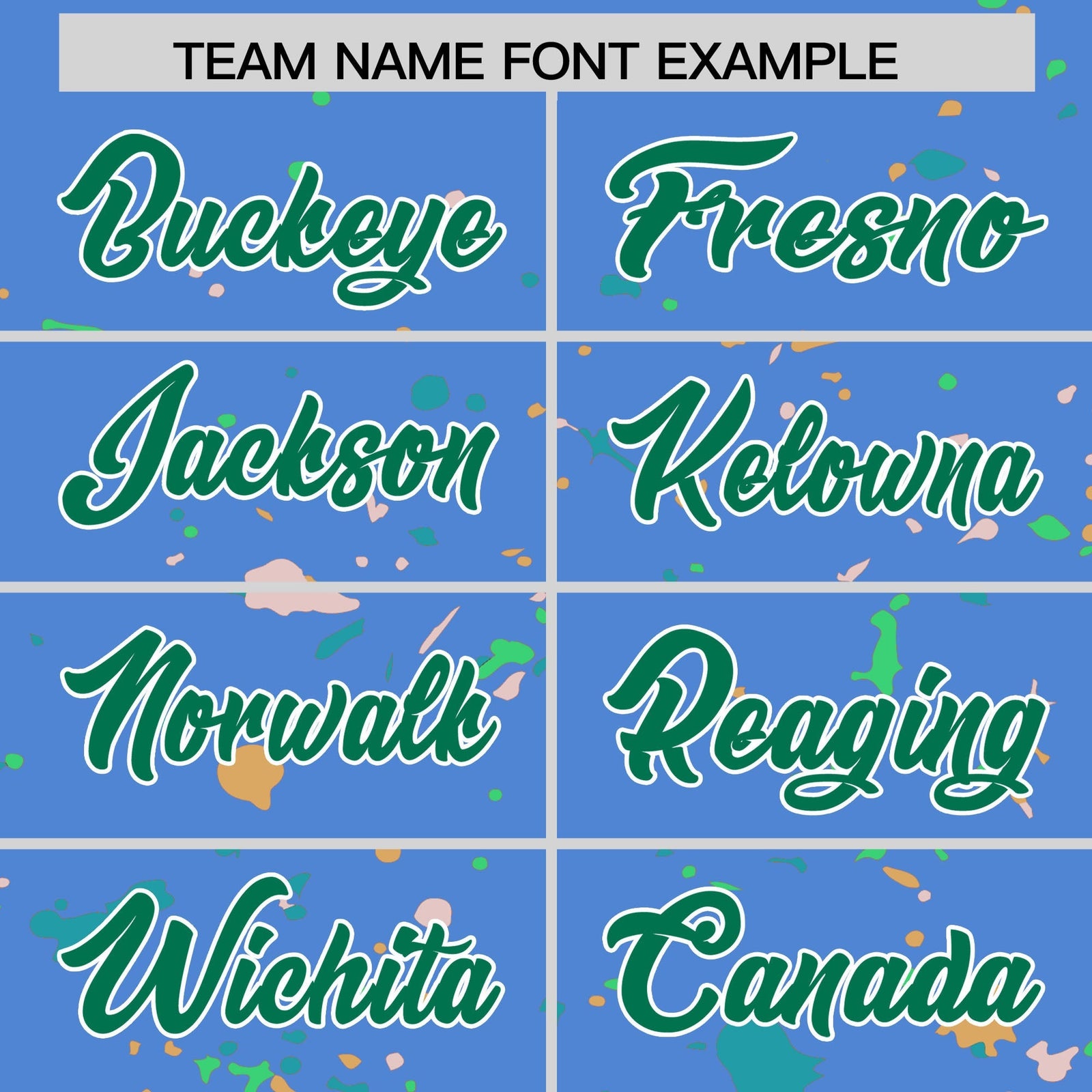 Custom Light Blue Kelly Green White Spray Painting Graffiti Pattern Personalization T-shirt| KXKSHOP