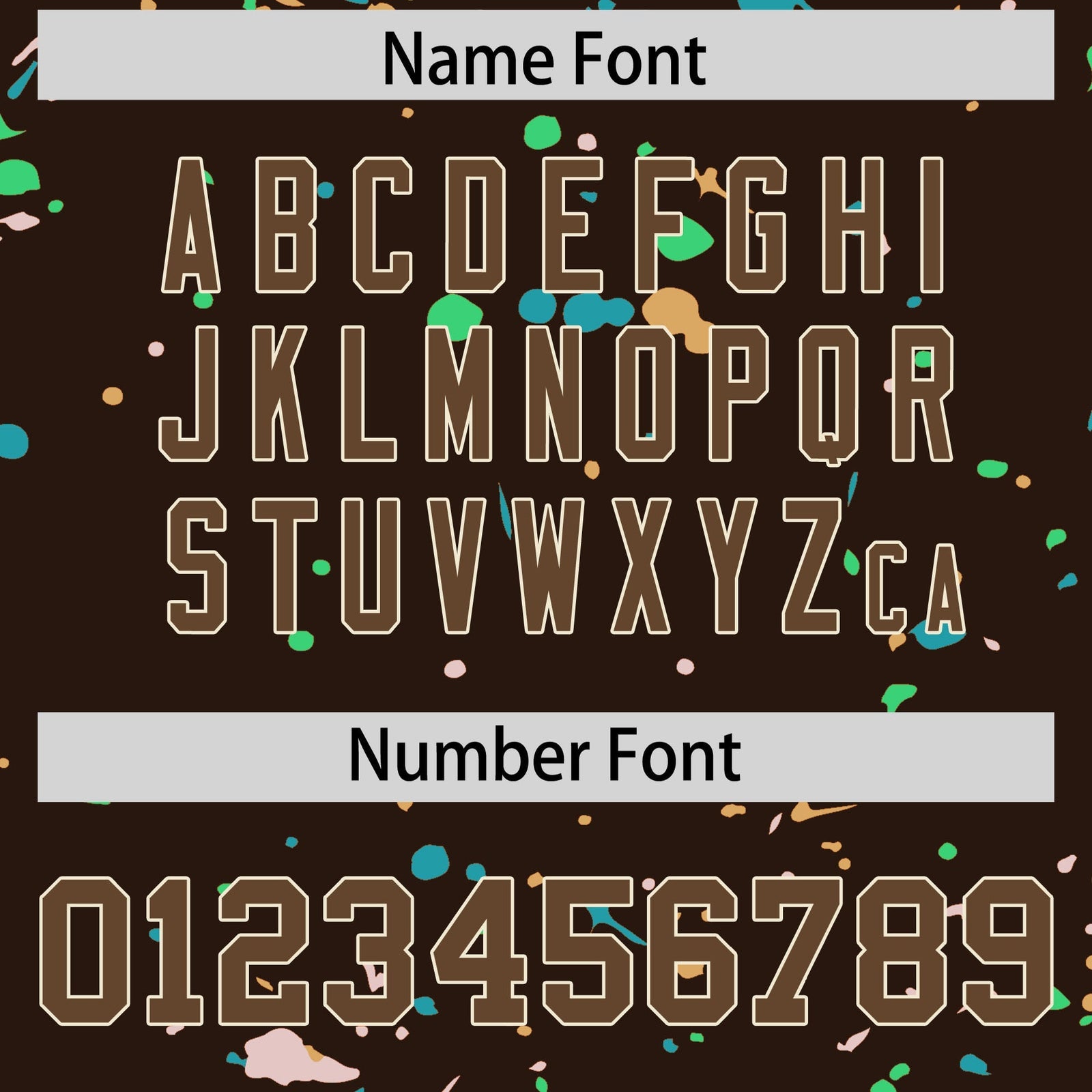 Custom Brown Light Brown Cream Spray Painting Graffiti Pattern Personalization T-shirt| KXKSHOP