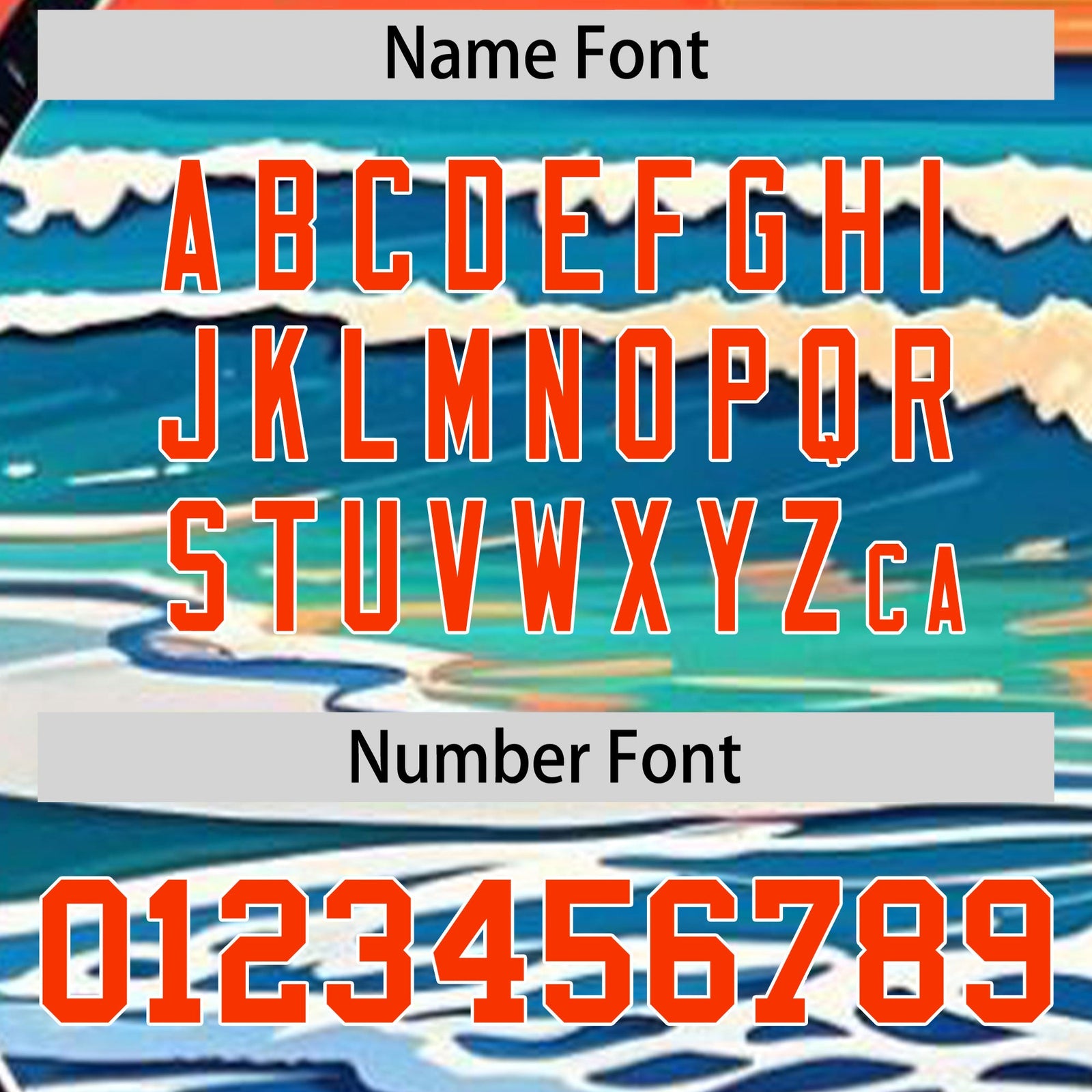 Custom Orange White Graffiti Pattern Hawaiian Style T-shirt| KXKSHOP