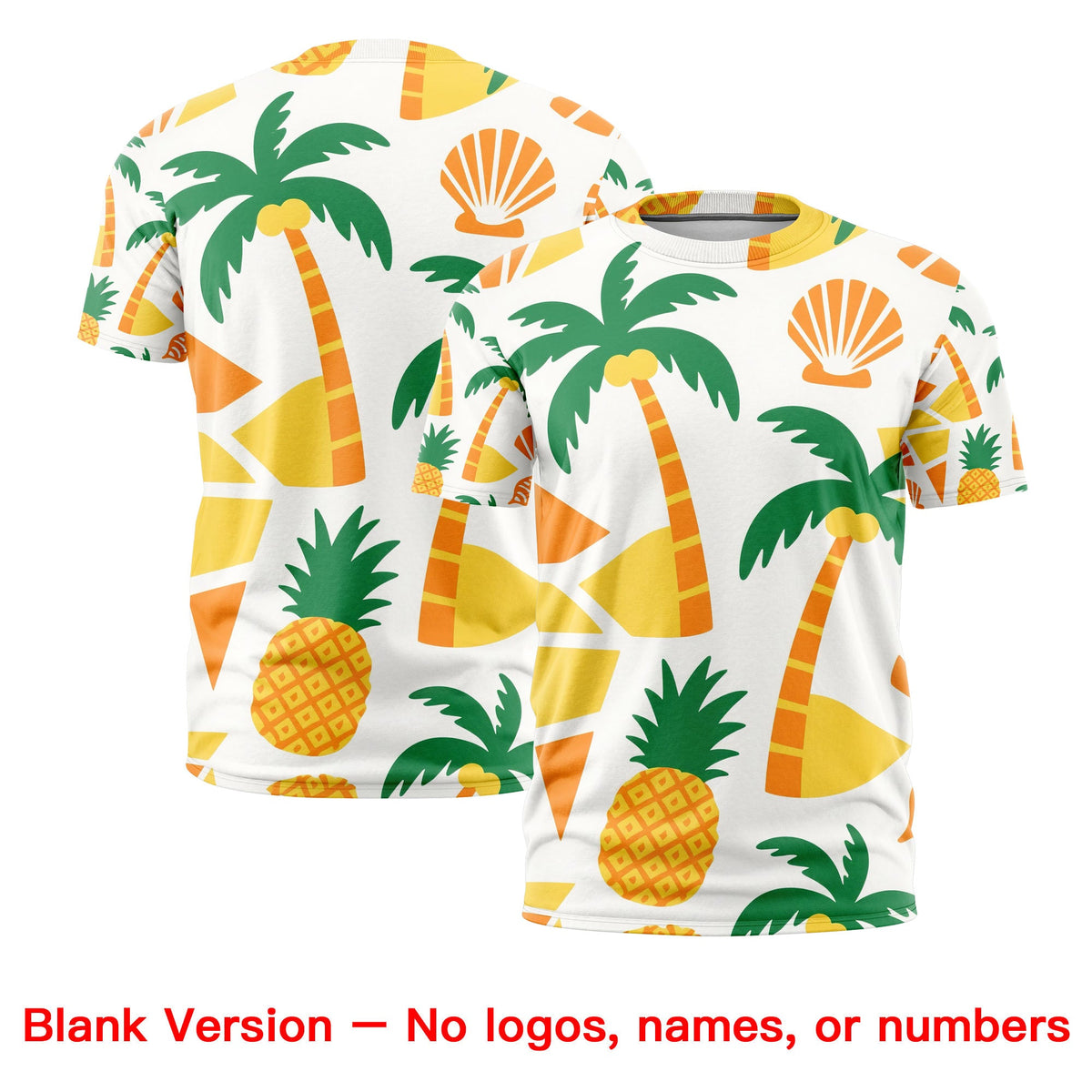 Custom Kelly Green White Graffiti Pattern Hawaiian Style T-shirt| KXKSHOP